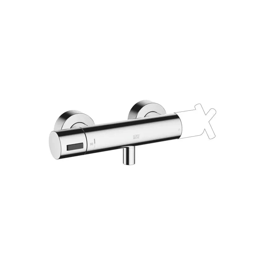 chrome shower thermostat