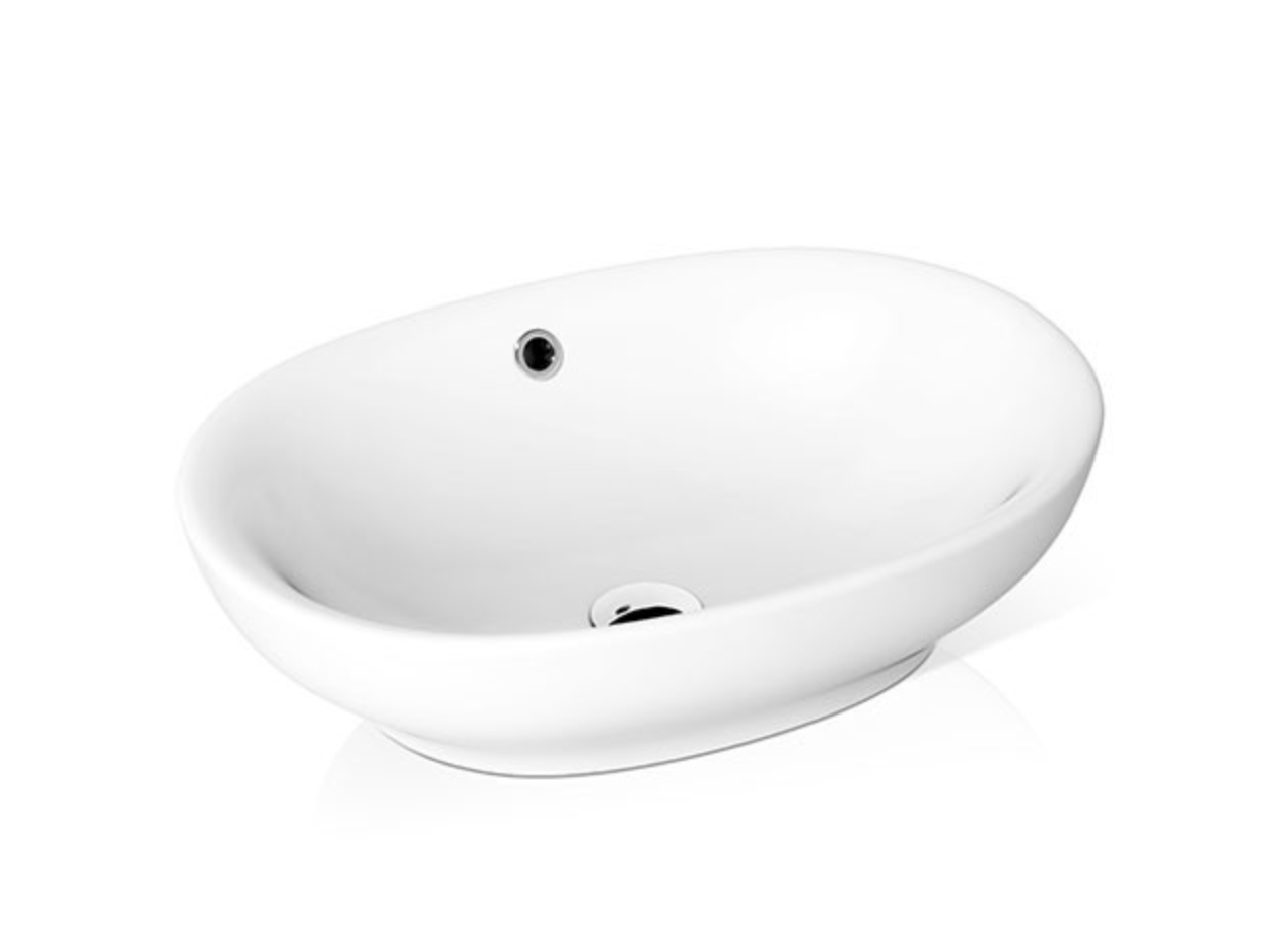 white bathroom sink