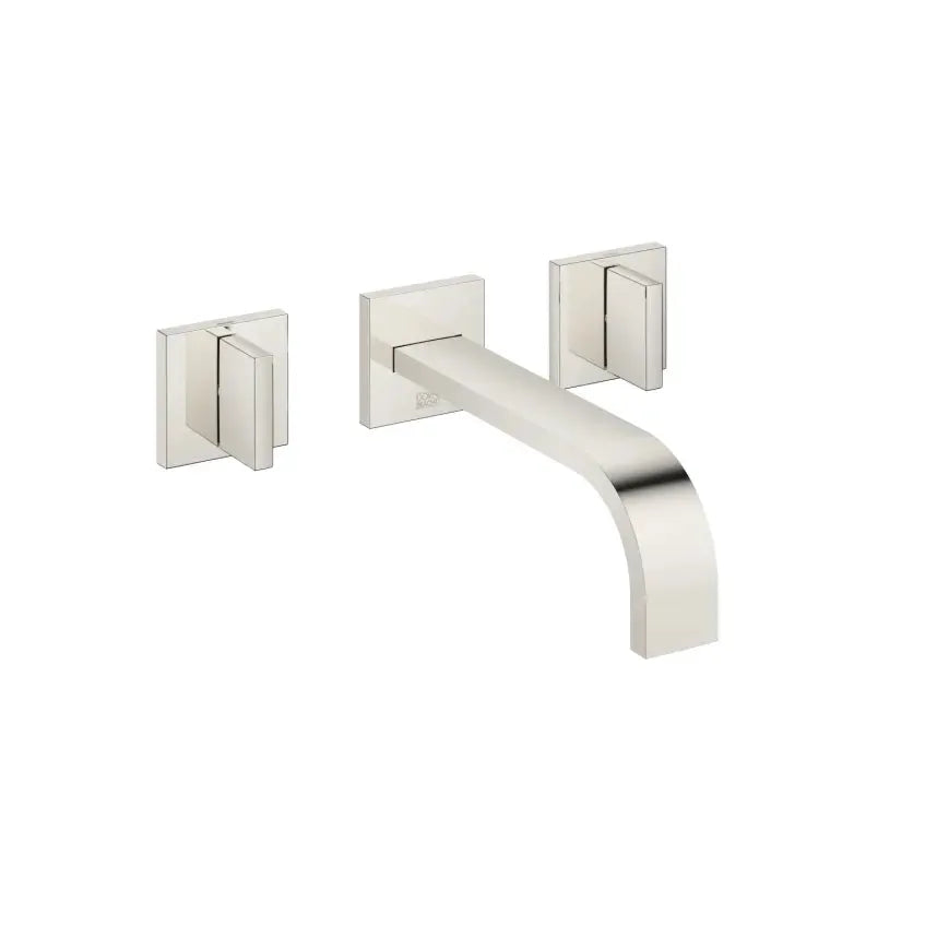 Dornbracht Mem Wall-Mounted Three-Hole Lavatory Mixer without Drain by Dornbracht