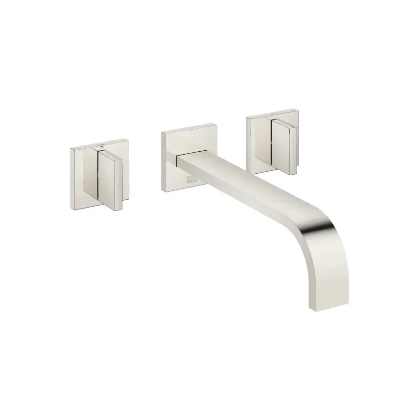 Dornbracht MEM Wall-Mounted Three-Hole Lavatory Mixer without Drain by Dornbracht