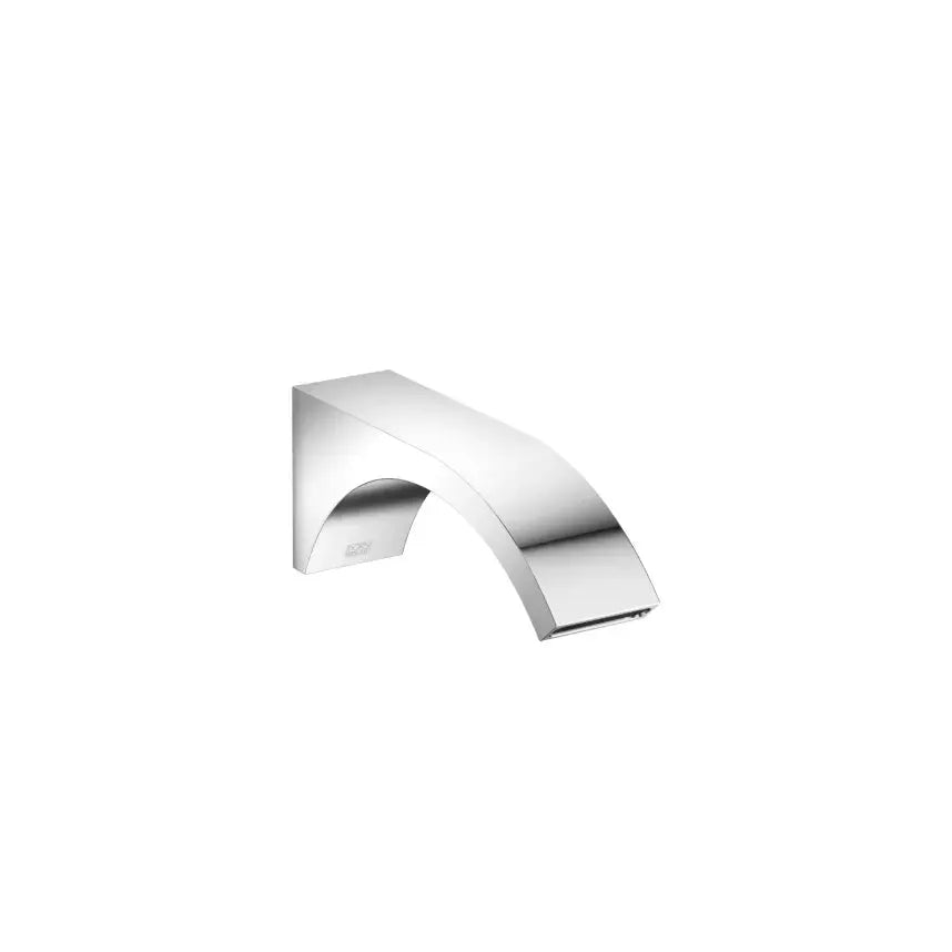 chrome lavatory spout