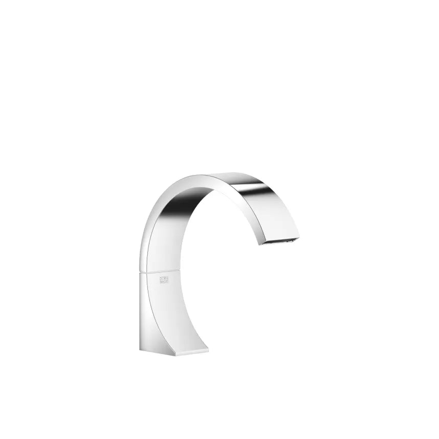 chrome lavatory spout