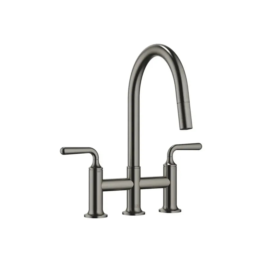 Dornbracht VAIA Three-Hole Bridge Mixer Pull-Down with Spray Function by Dornbracht