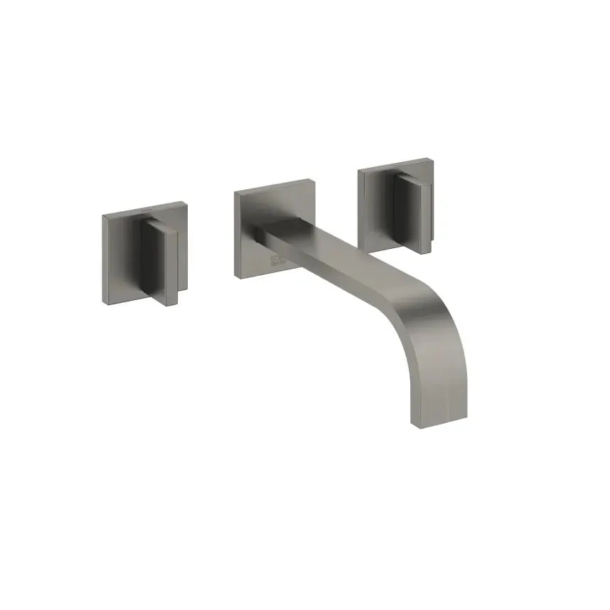 Dornbracht Mem Wall-Mounted Three-Hole Lavatory Mixer without Drain by Dornbracht