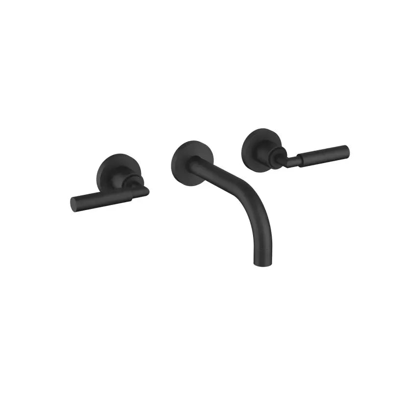 Dornbracht Tara Wall-Mounted Three-Hole Lavatory Mixer without Drain by Dornbracht