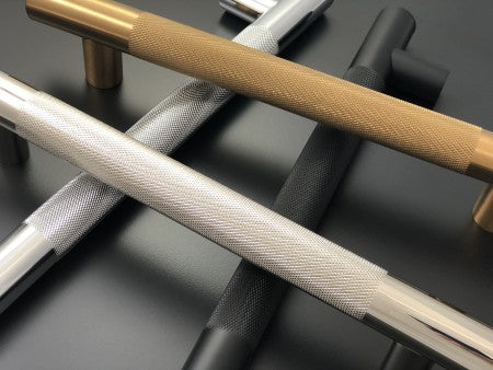 polished chrome grab bar