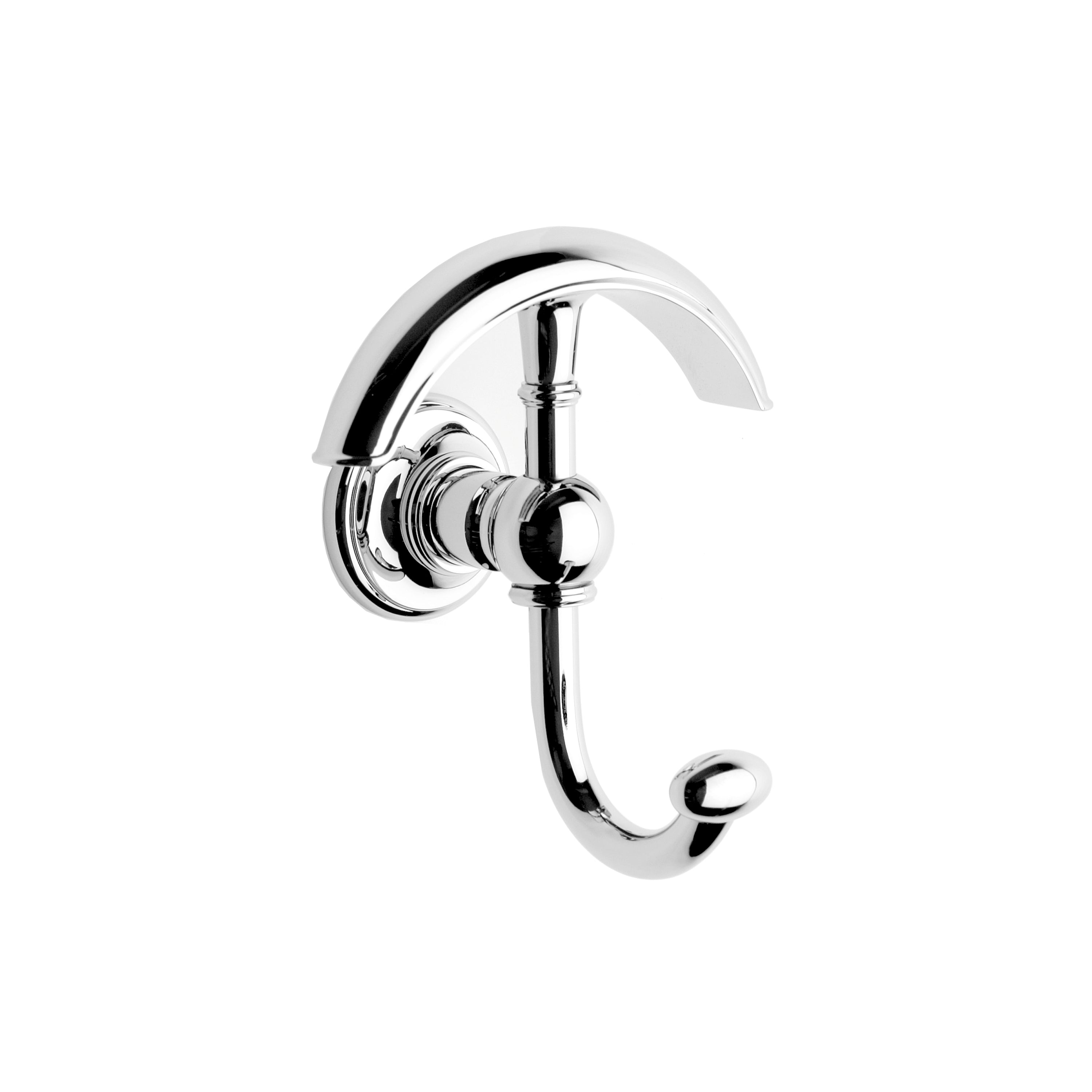 polished chrome robe hook