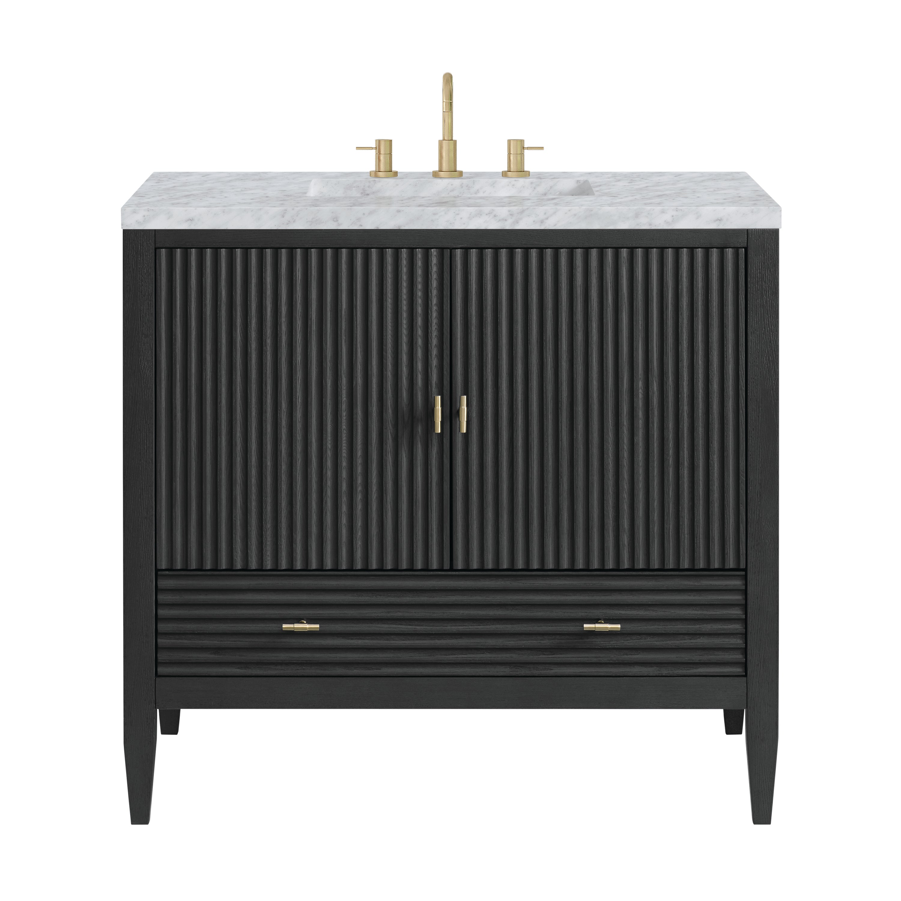 James Martin Vanities Myrrin 36" Vanity - Carbon Oak