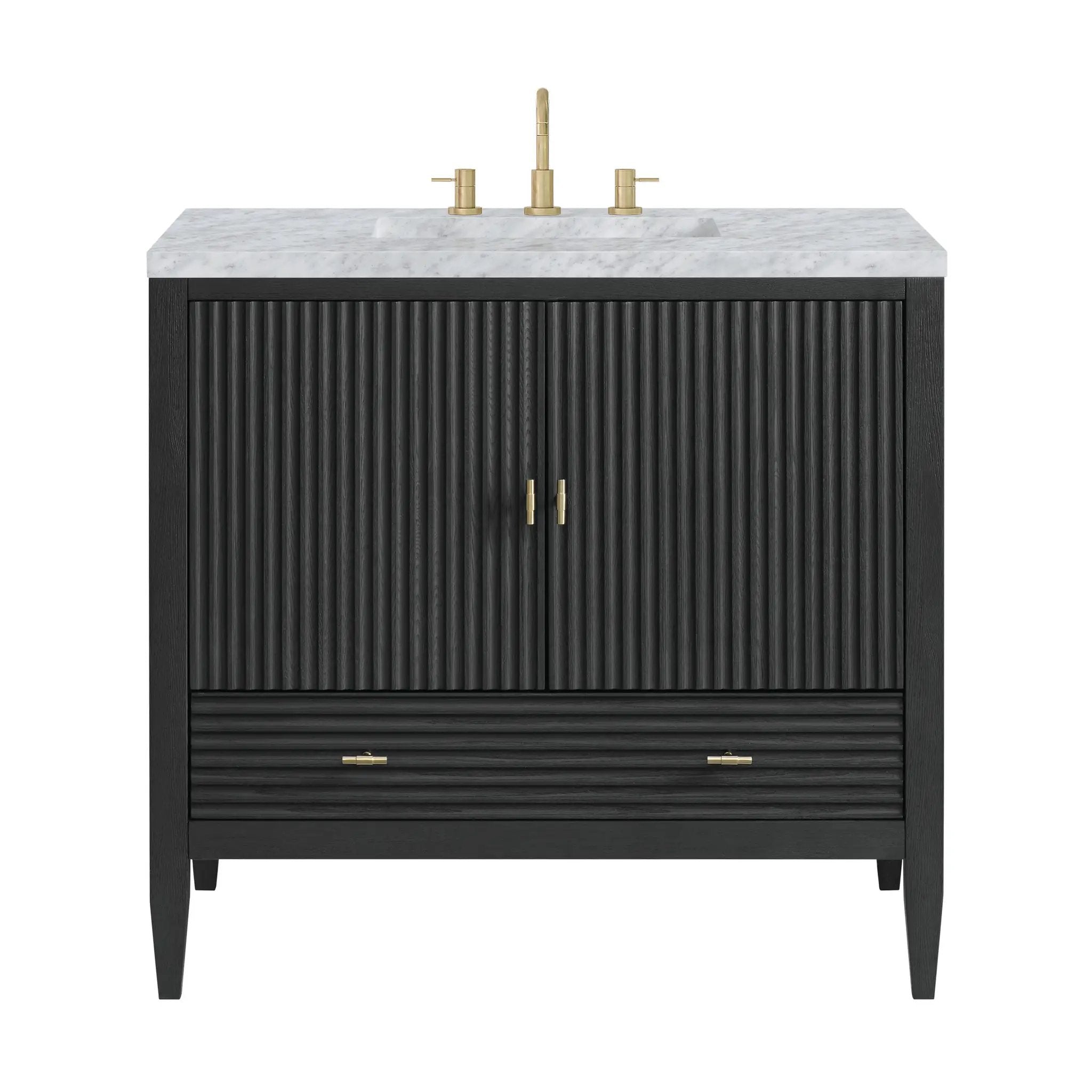 James Martin Myrrin 36" Vanity Set - Carbon Oak by James Martin Vanities