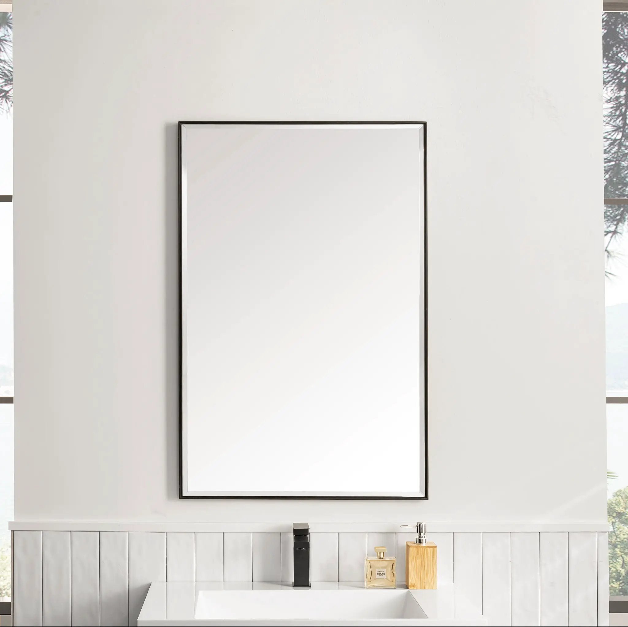 matte black mirror