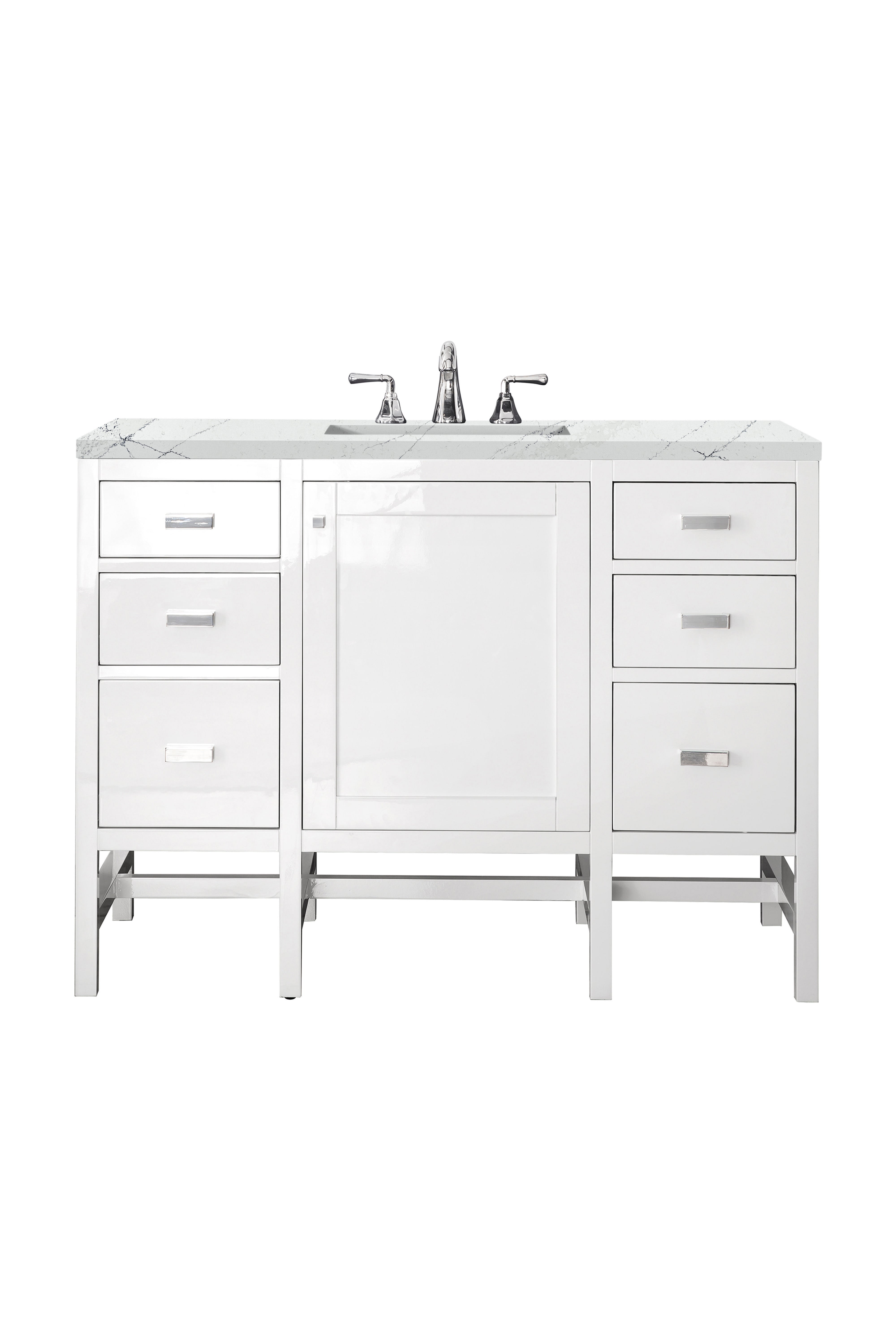 James Martin Vanities Addison 48" Single Vanity - Glossy White
