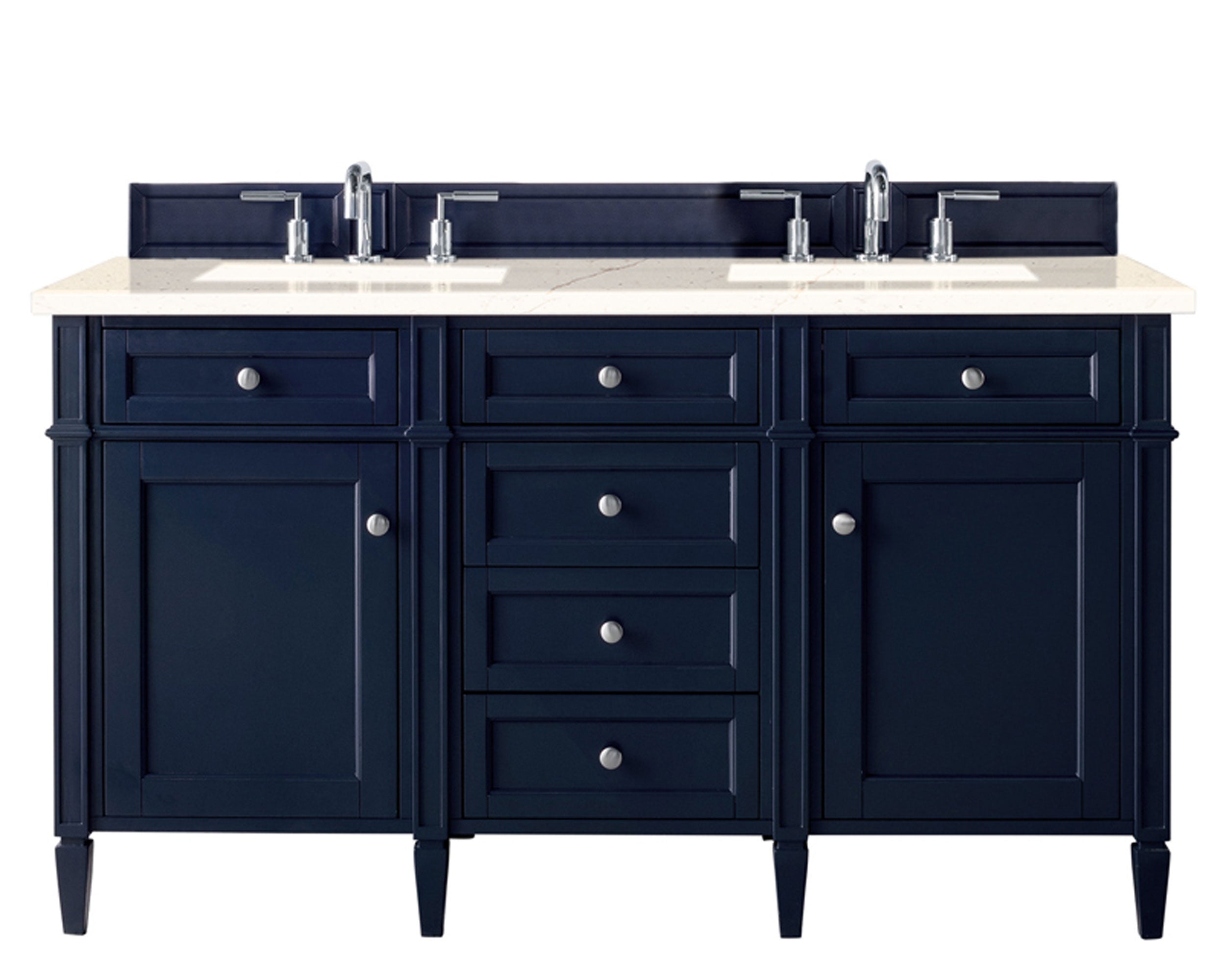 James Martin Brittany 60" Double Vanity Set - Victory Blue by James Martin Vanities