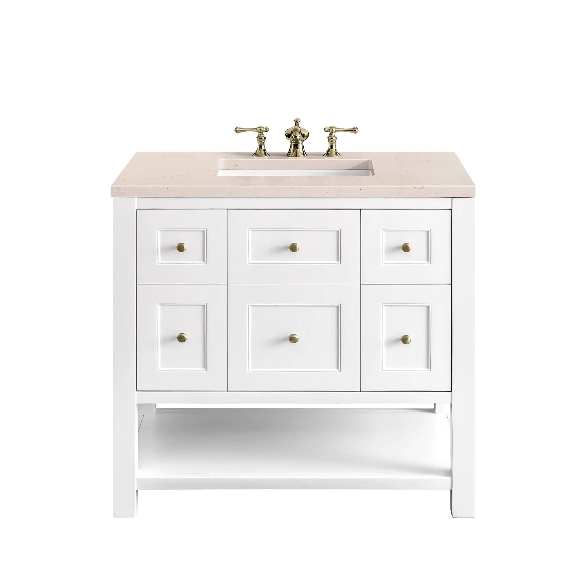 James Martin Breckenridge 36" Single Vanity Set - Bright White by James Martin Vanities