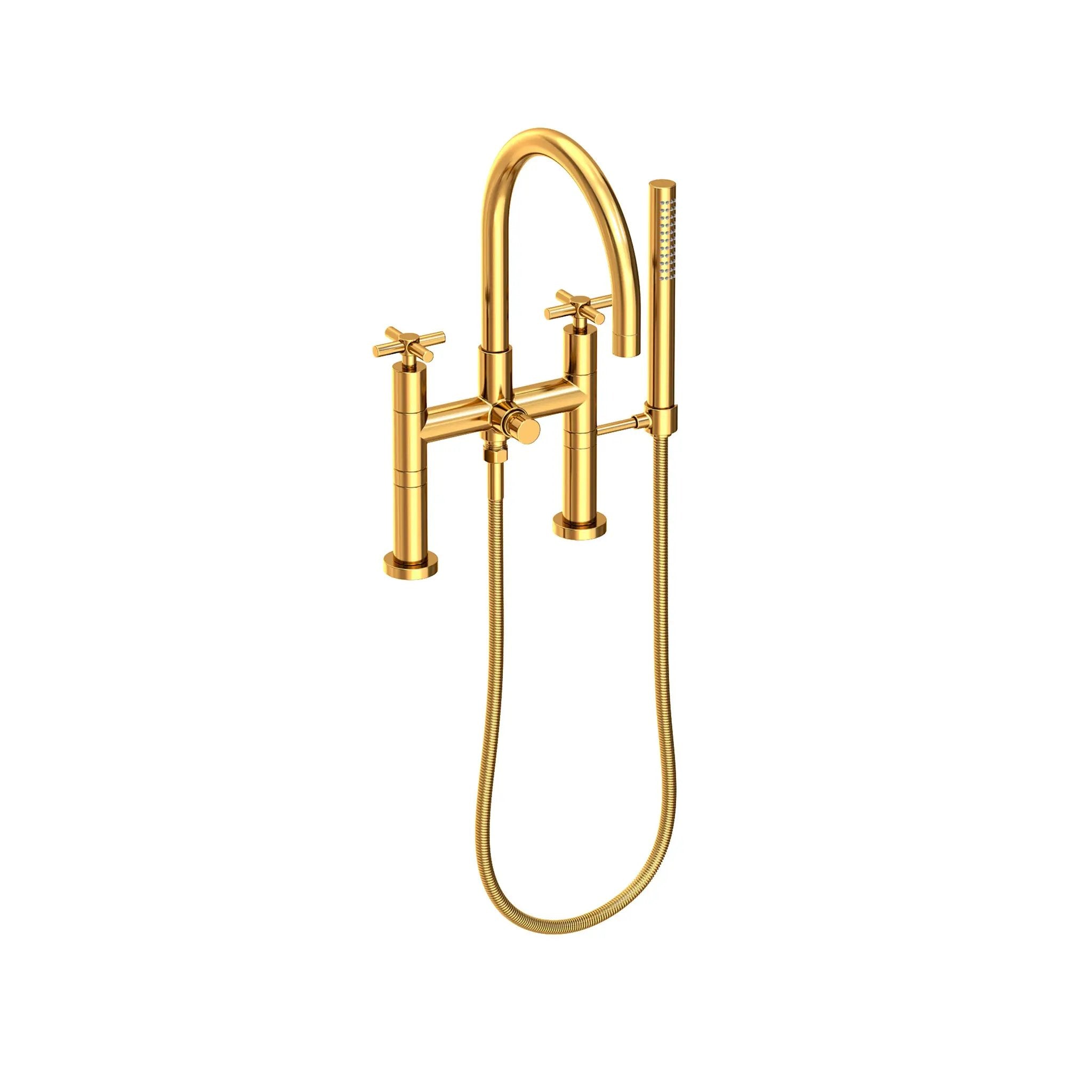 Newport Brass East Linear Exposed Tub & Hand Shower Set - Deck Mount by Newport Brass