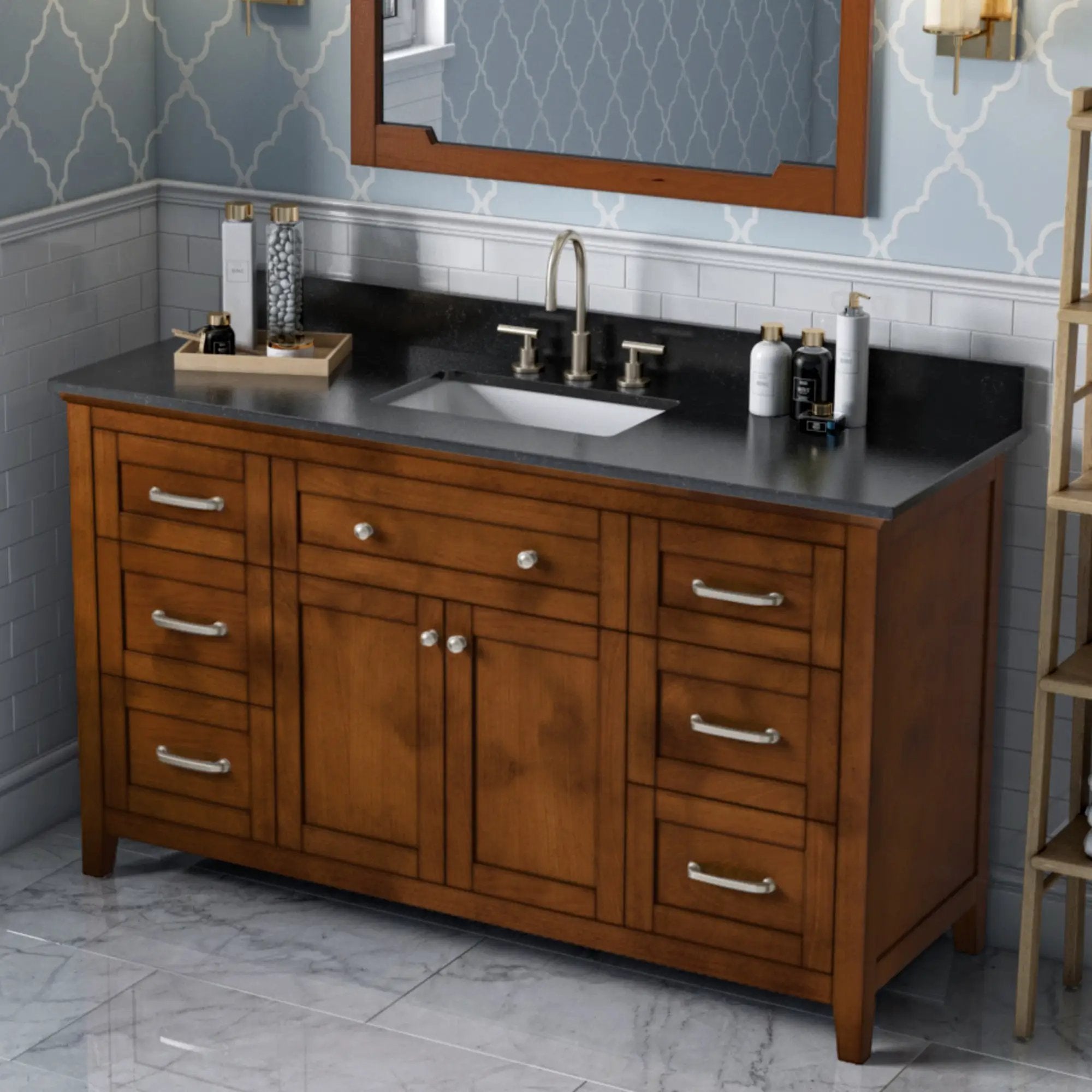 Jeffrey Alexander 60" Chatham Vanity Set by Jeffrey Alexander