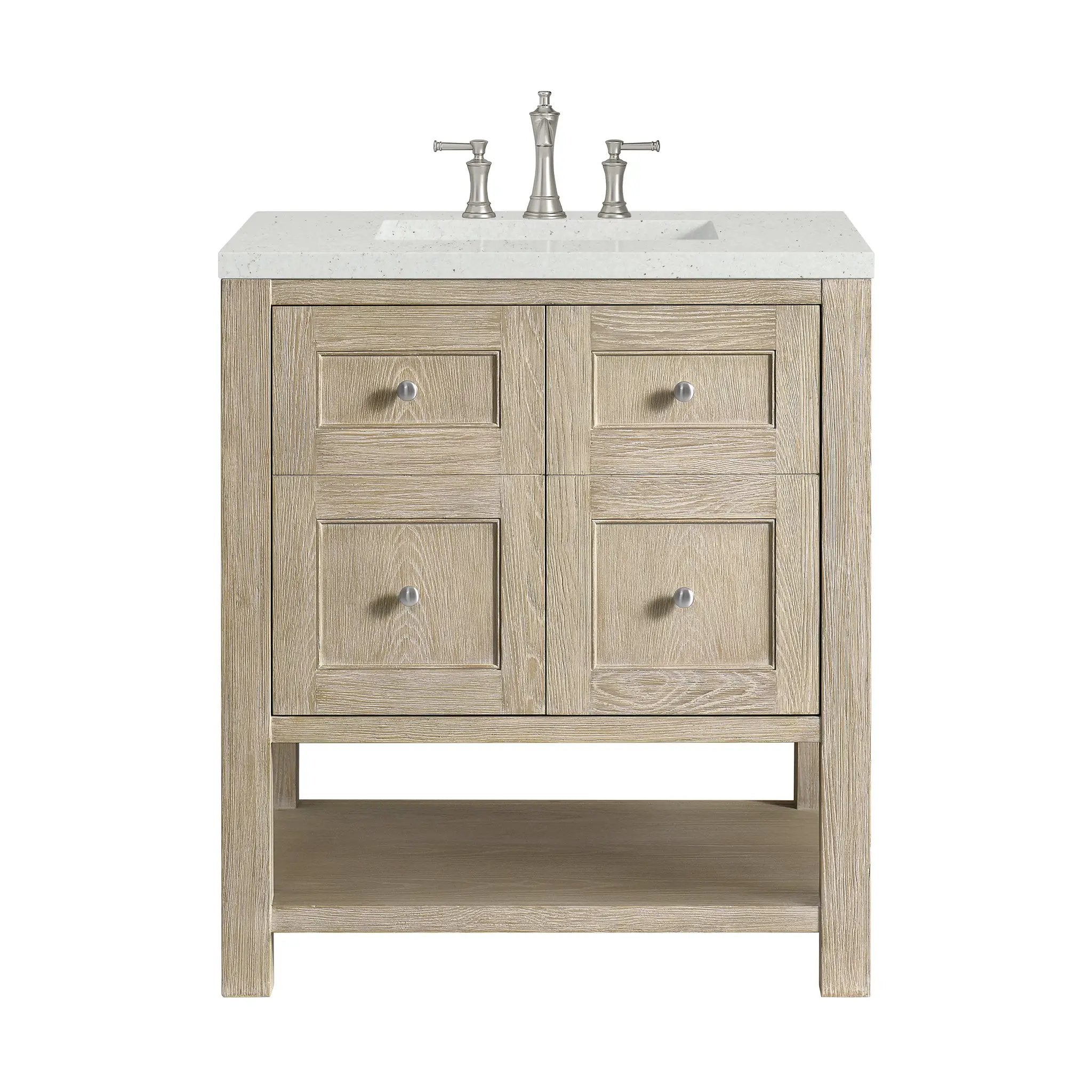 James Martin Breckenridge 30" Single Vanity Set - Whitewashed Oak by James Martin Vanities
