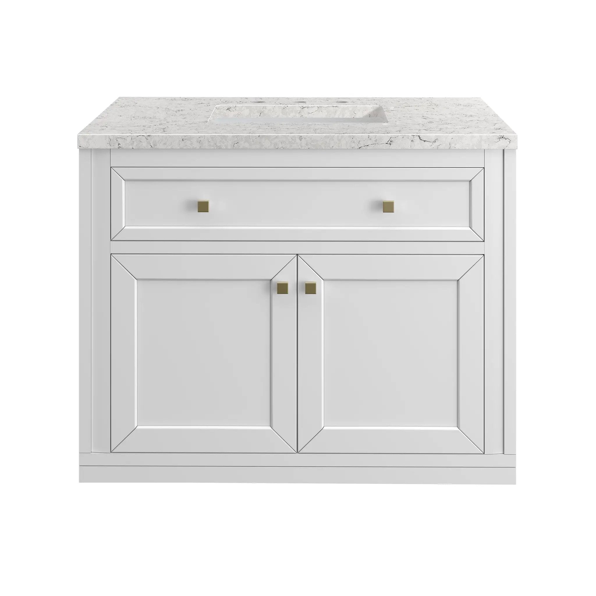 James Martin Chicago 36" Single Vanity Set - Glossy White by James Martin Vanities