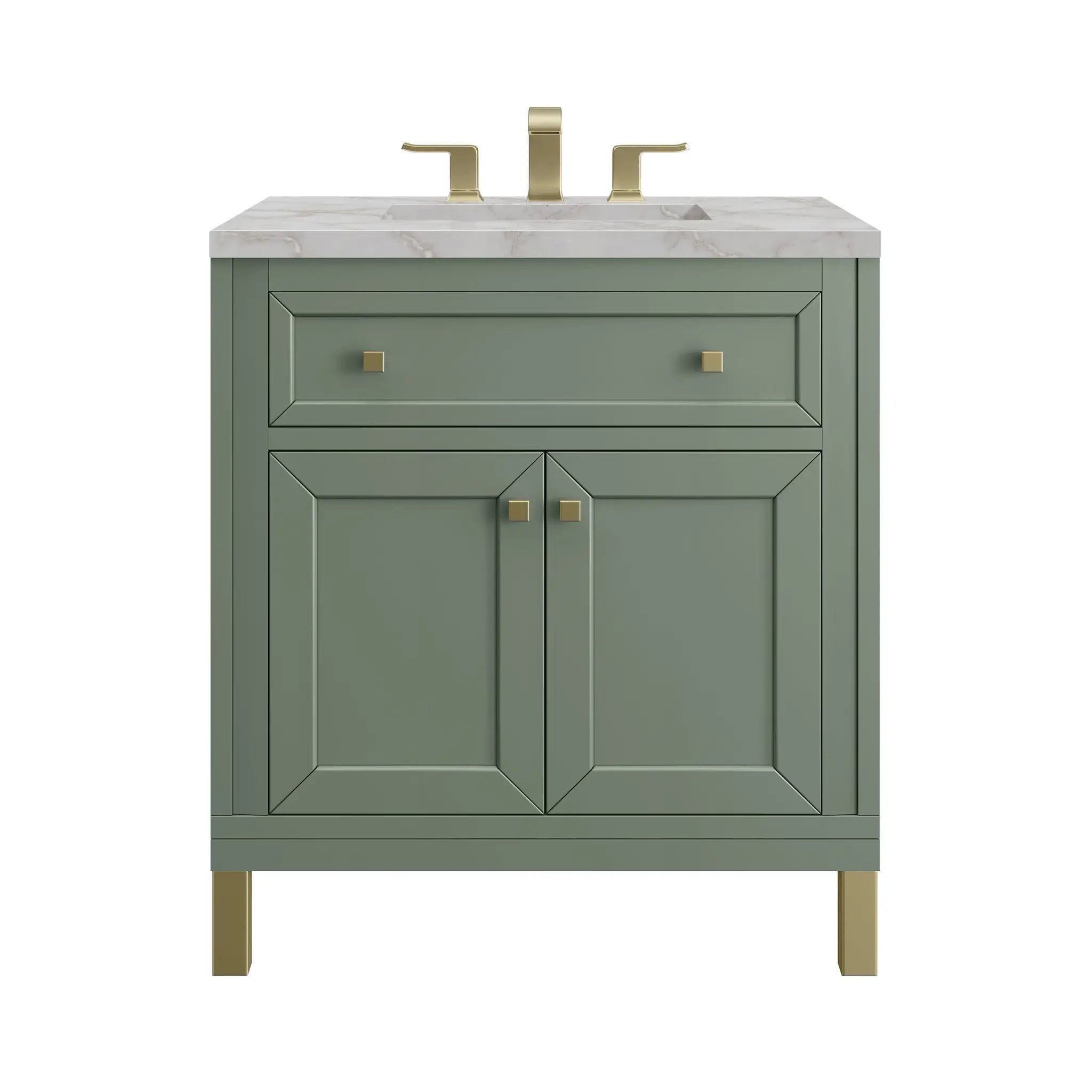 James Martin Chicago 30" Single Vanity Set - Smokey Celadon by James Martin Vanities
