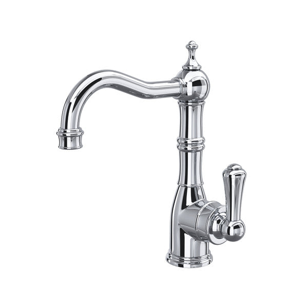 polished chrome kitchen faucet