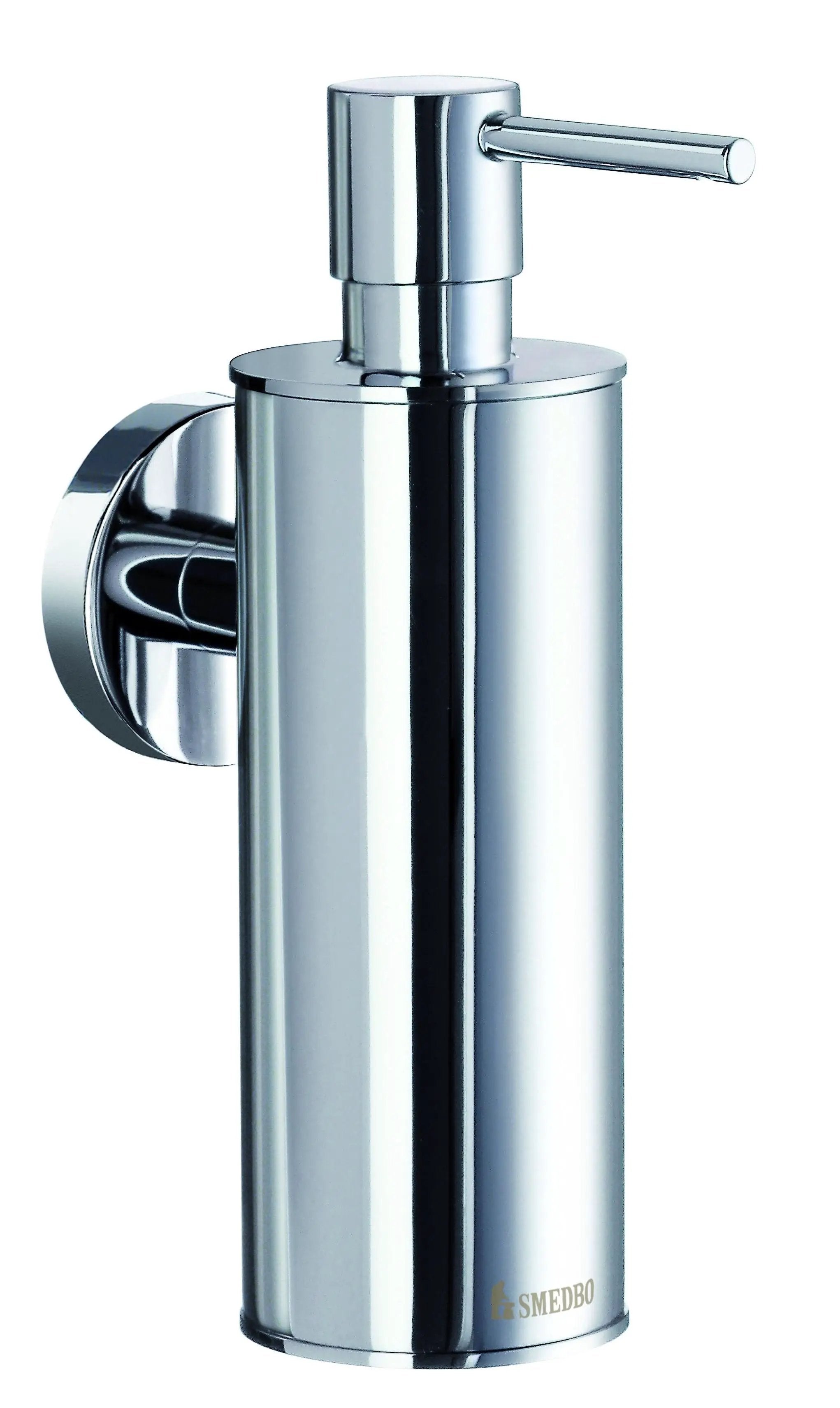 polished chrome soap dispenser