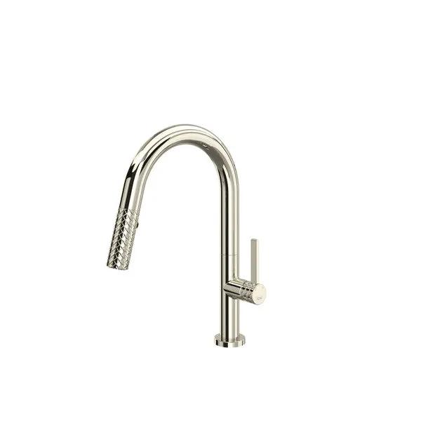 Rohl Tenerife Pull-Down Bar/Food Prep Kitchen Faucet with C-Spout by Rohl