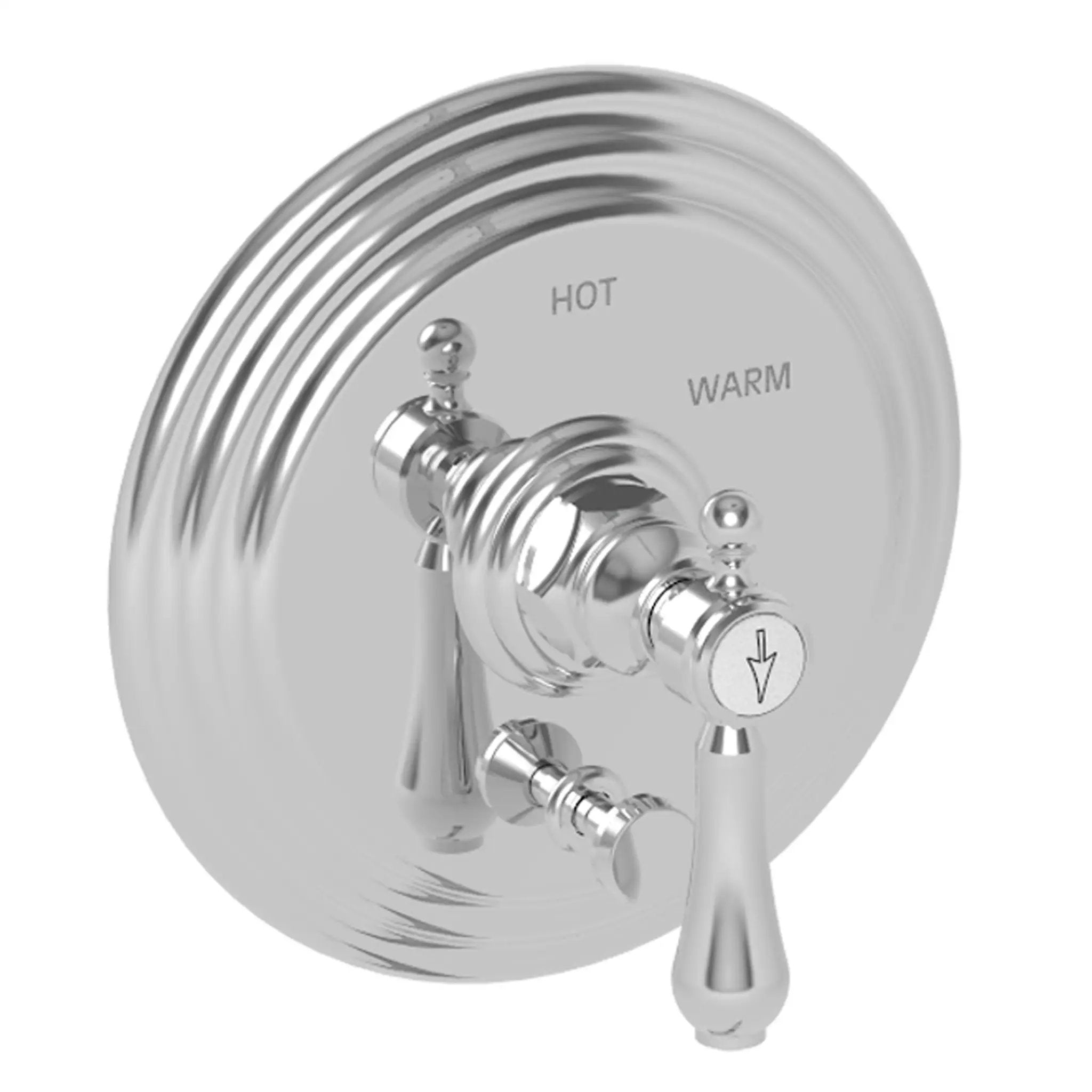 polished chrome diverter plate