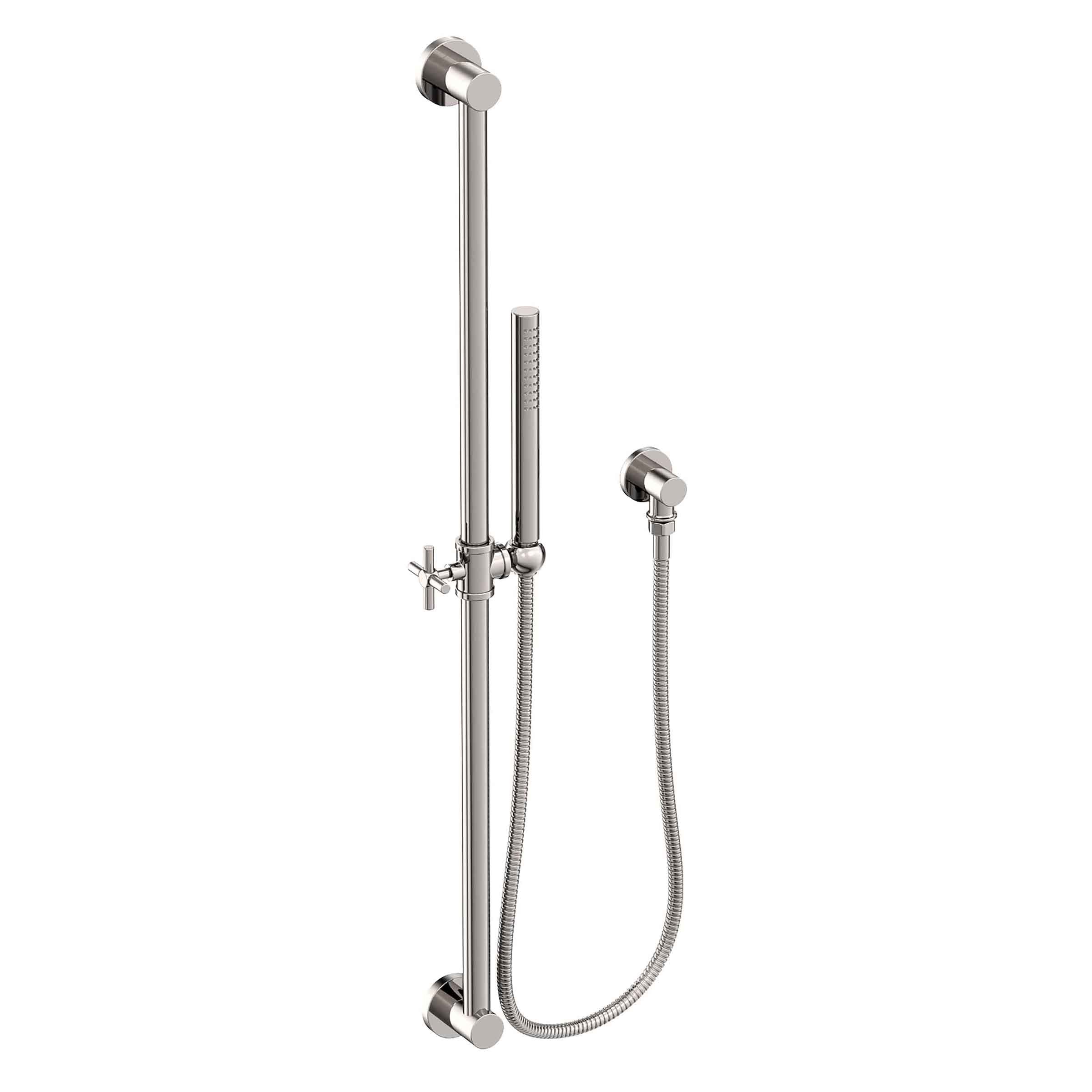 Newport Brass Tub & Shower Slide Bar with Single Function Hand Shower Set