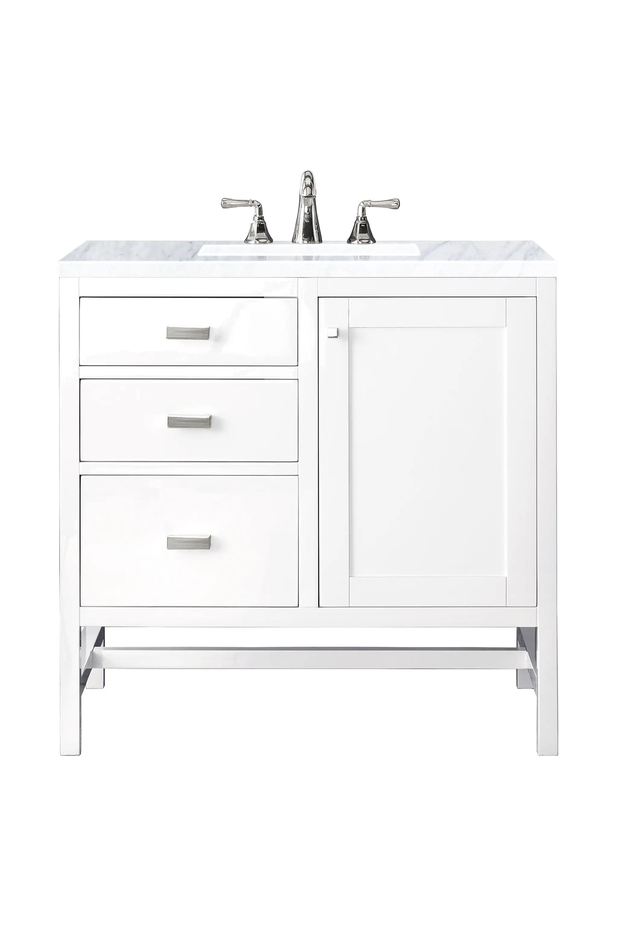 James Martin Addison 36" Single Vanity Set - Glossy White by James Martin Vanities