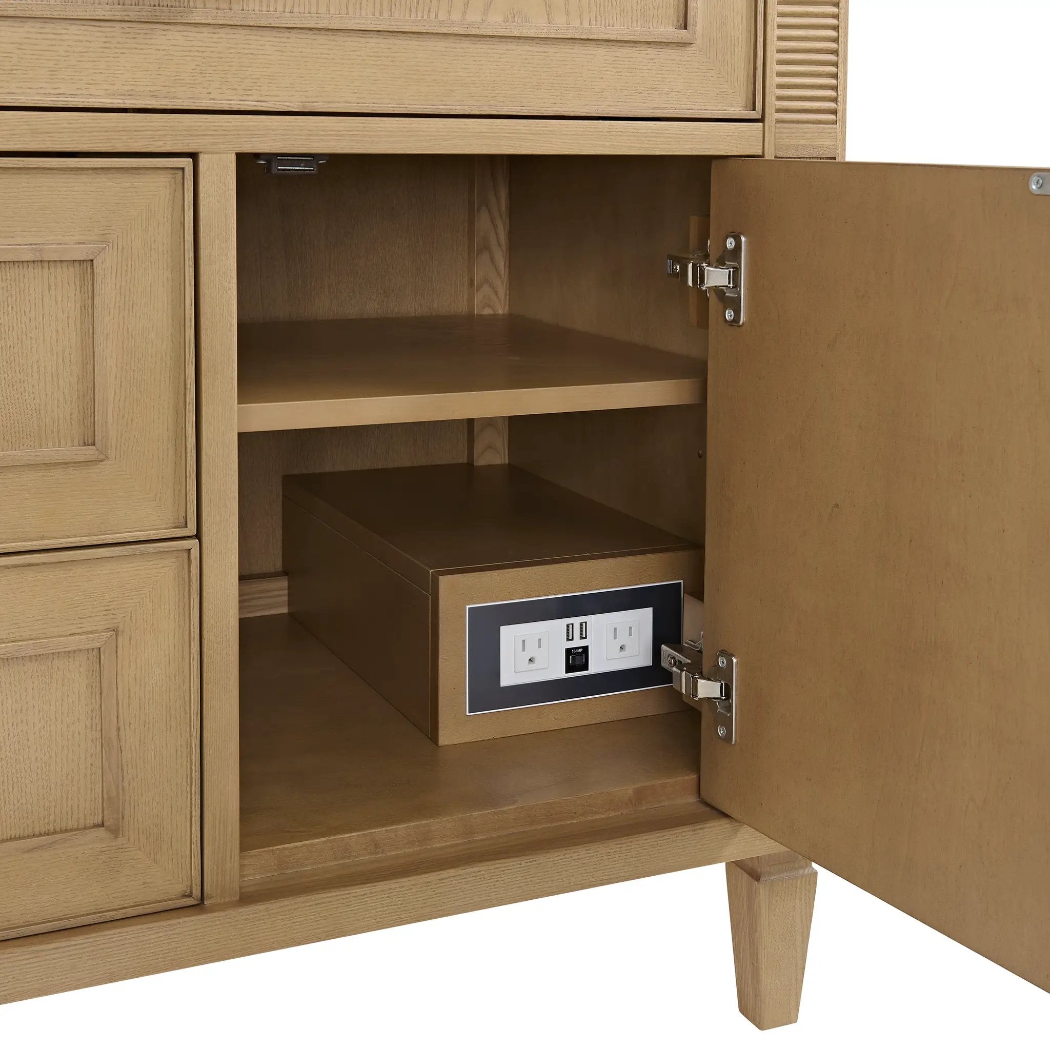 light natural oak vanity