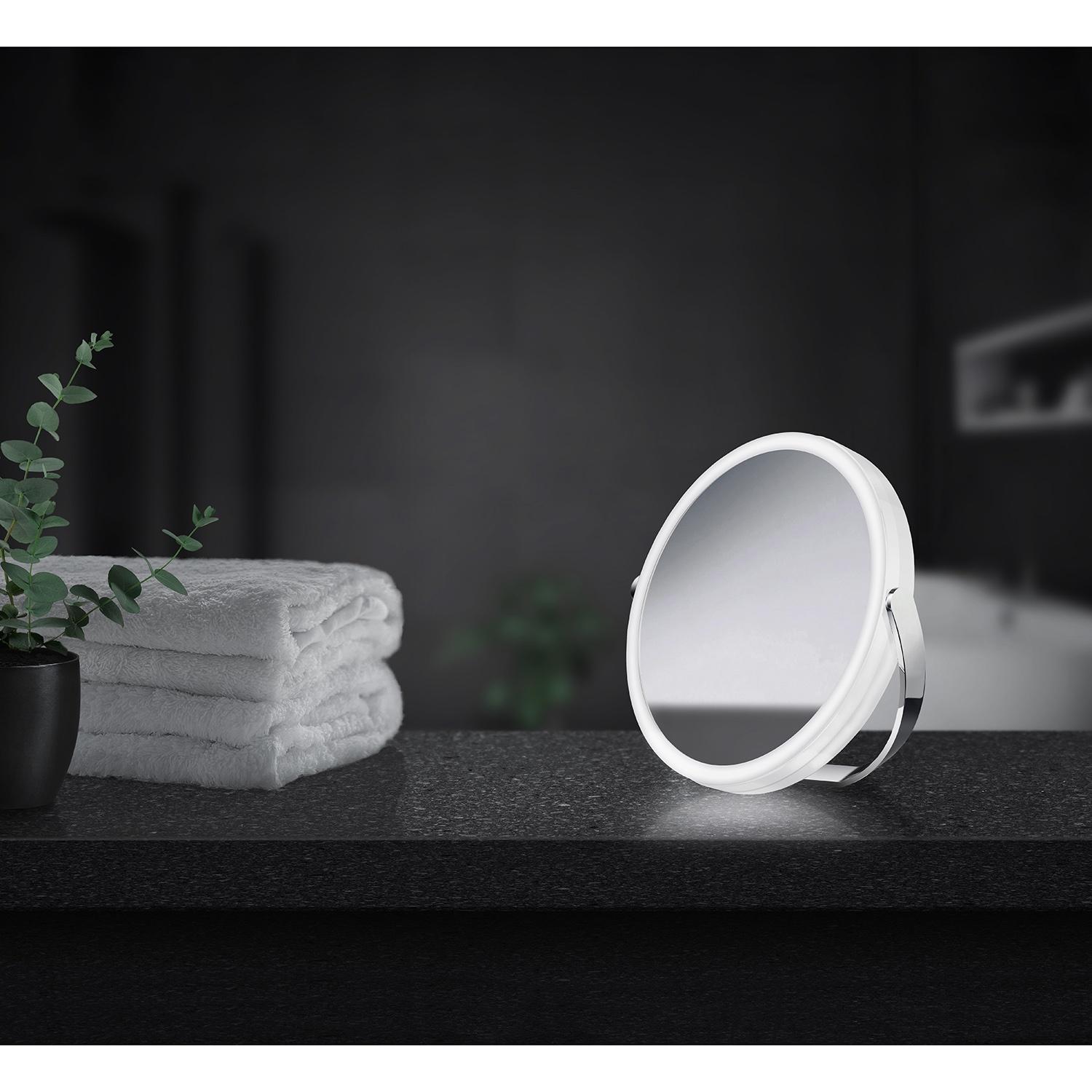 chromed table mirror