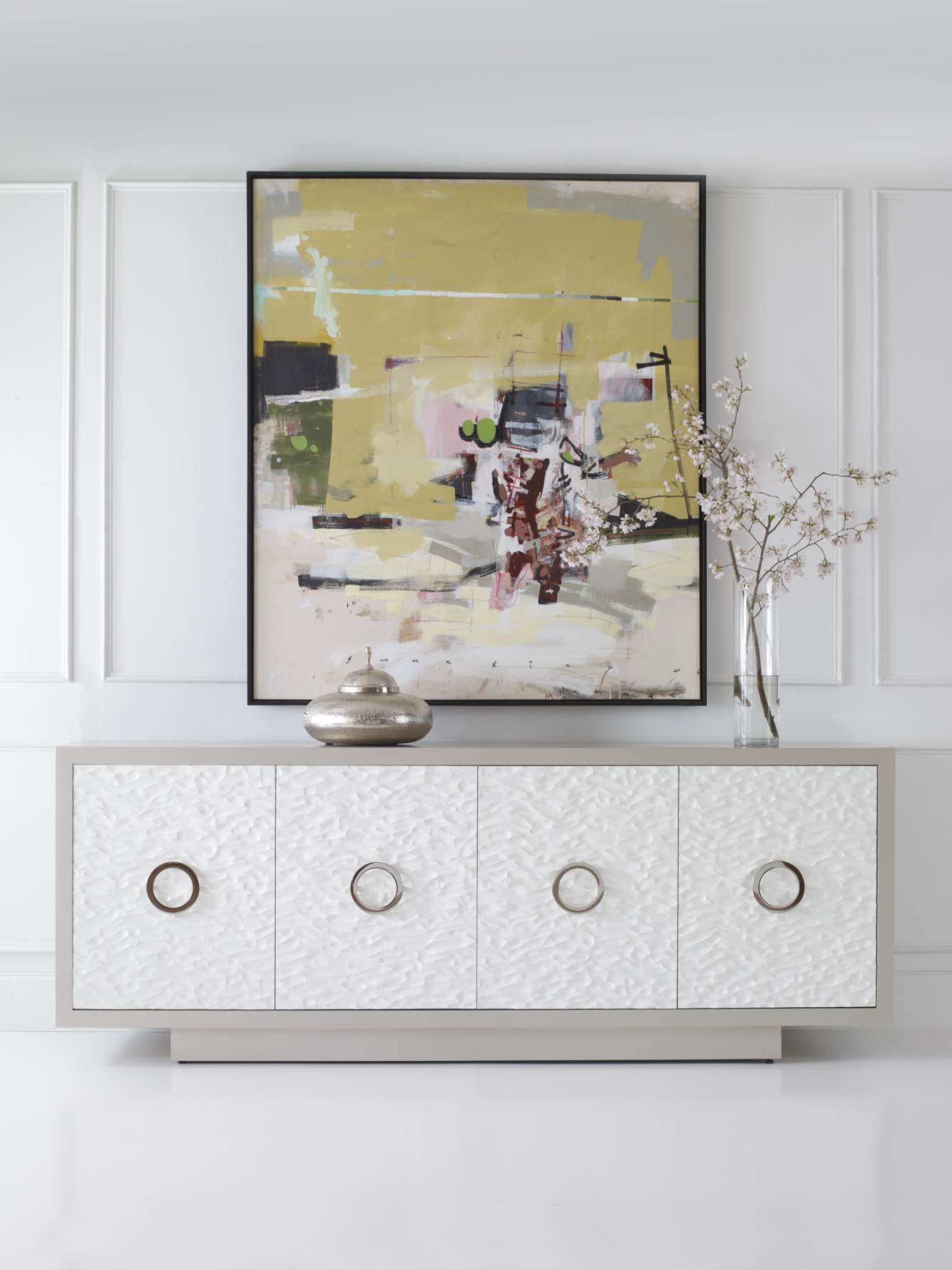 polished nickel pull