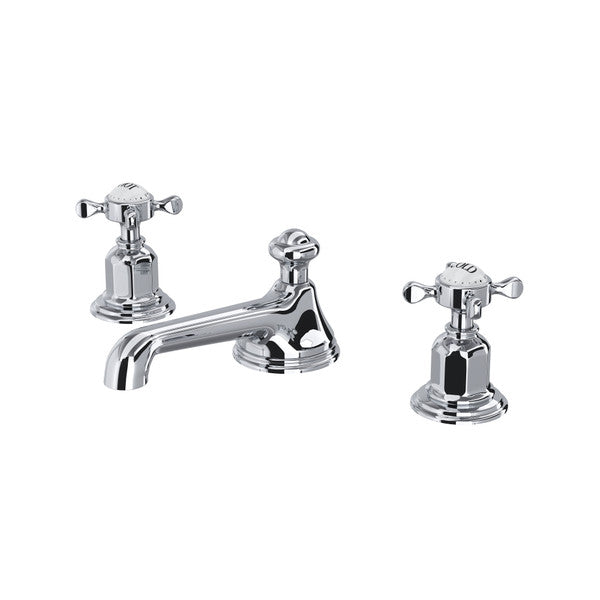 polished chrome bathroom faucet