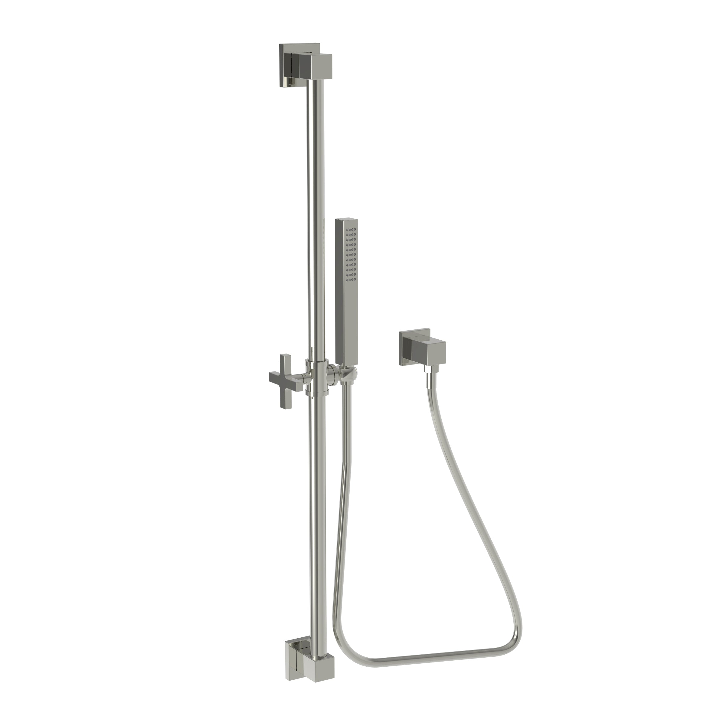 Newport Brass Tub & Shower Slide Bar with Single Function Hand Shower Set