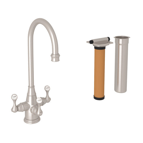 Rohl Georgian Era Three Handle Bar/Food Prep Filter Kitchen Faucet Kit