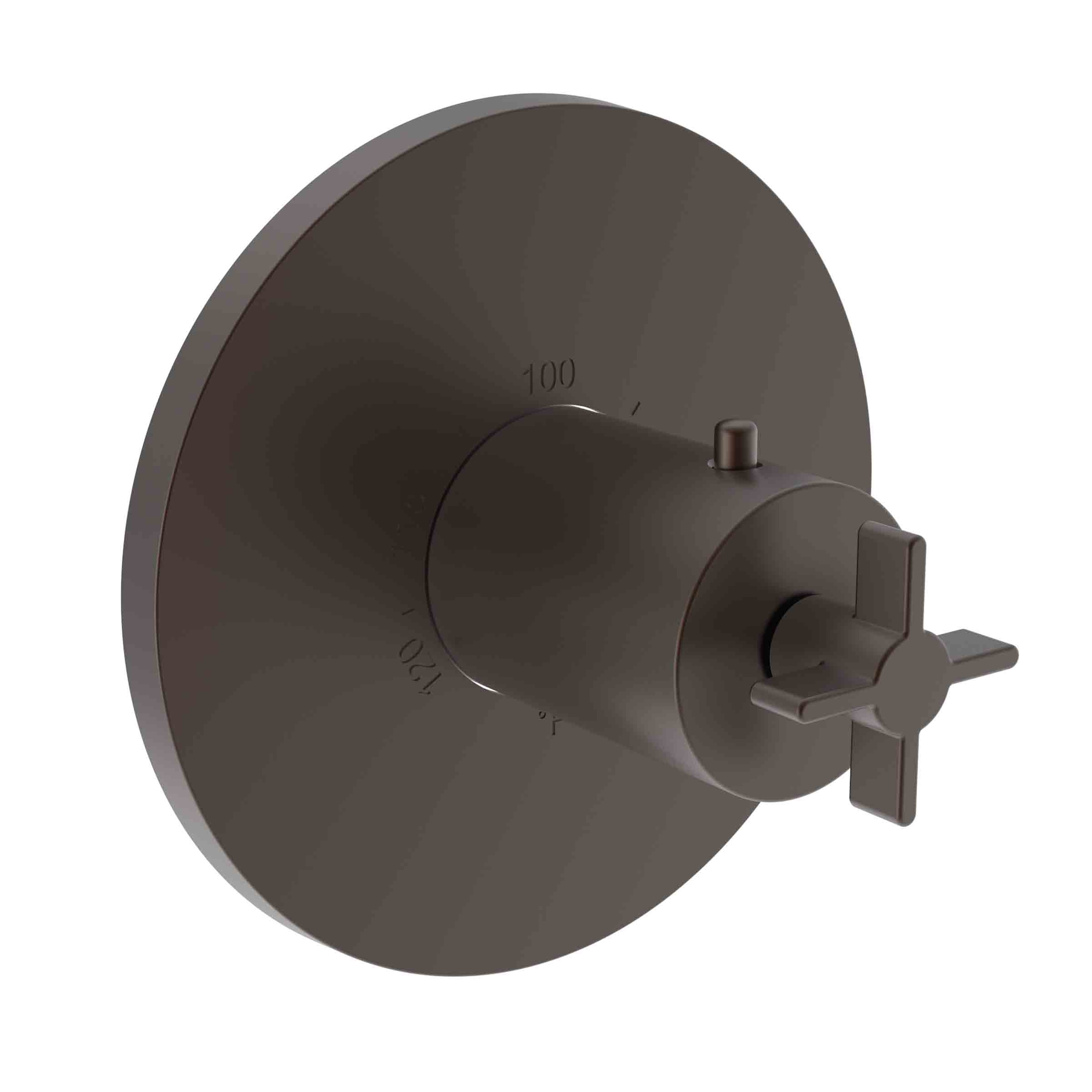 Newport Brass Tolmin 3/4" Round Thermostatic Trim Plate with Handle