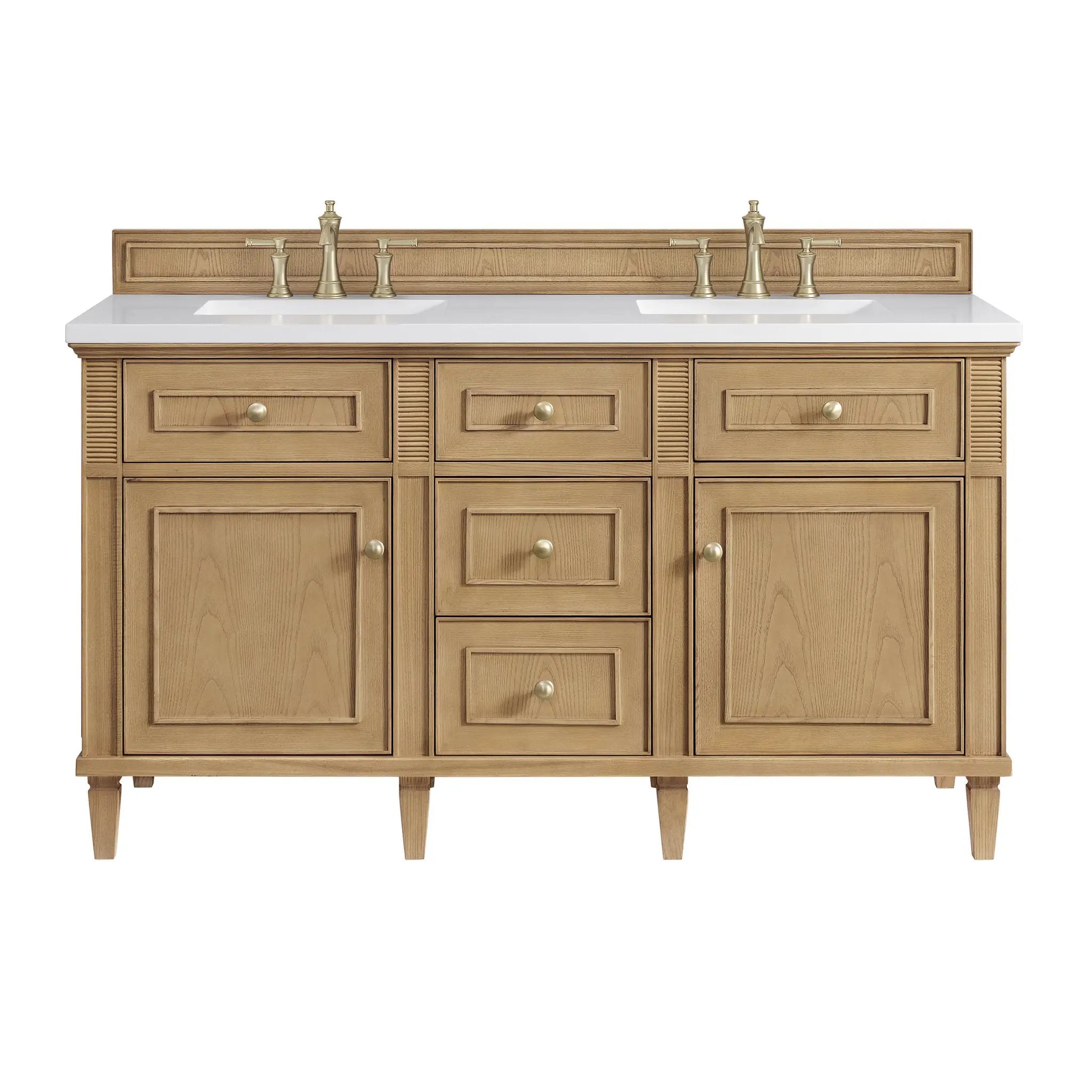 James Martin Lorelai 60" Double Vanity Set - Light Natural Oak by James Martin Vanities