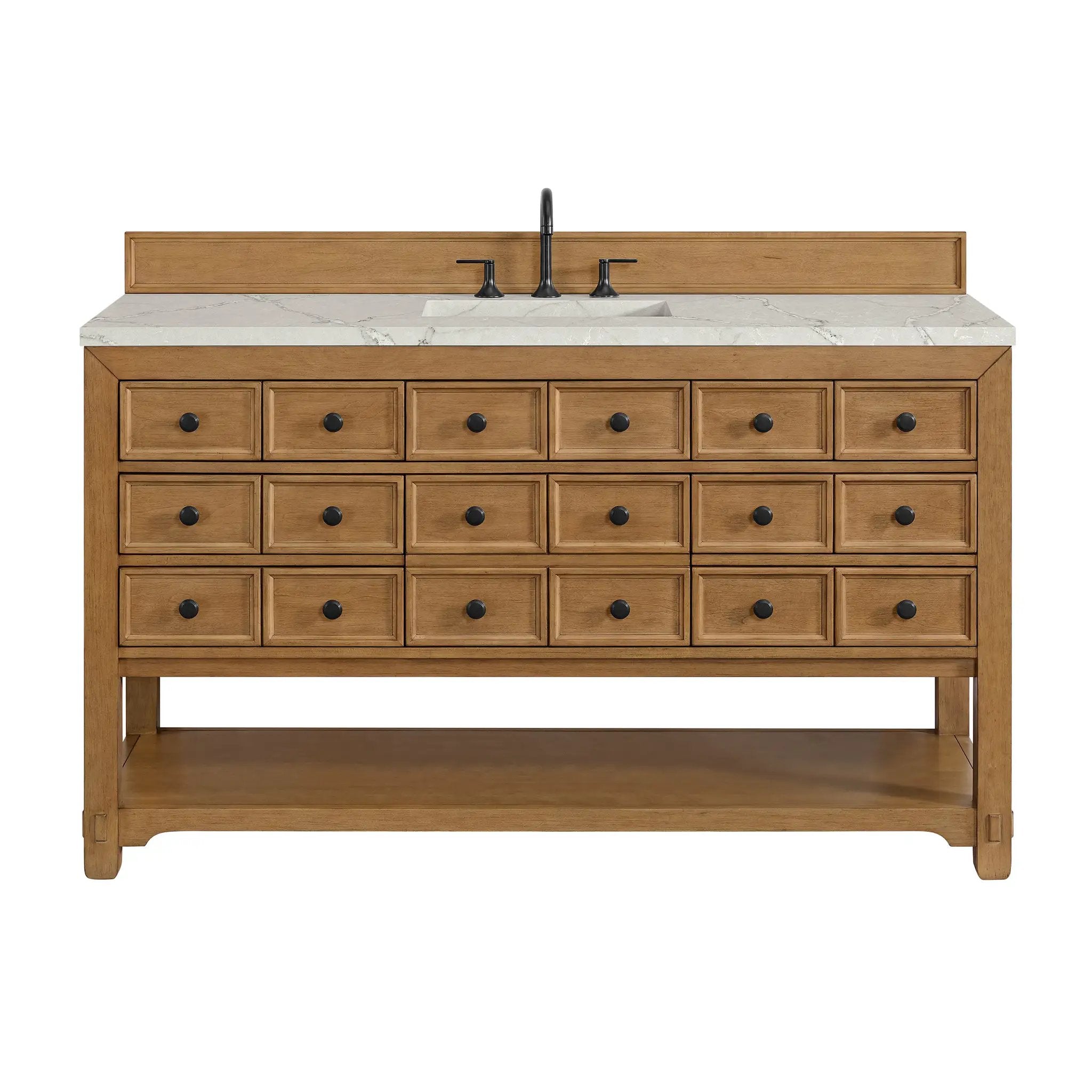 James Martin Malibu 60" Single Vanity Set - Amber Birch by James Martin Vanities