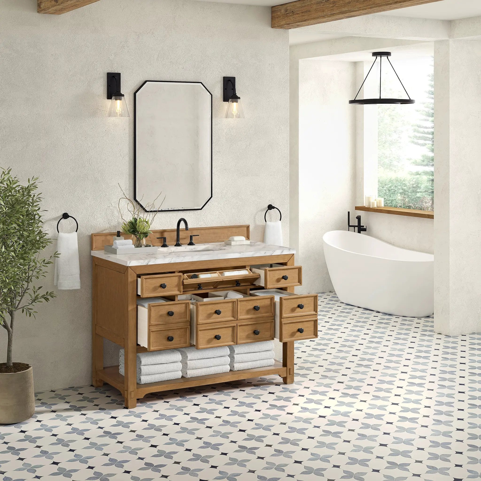 amber birch vanity