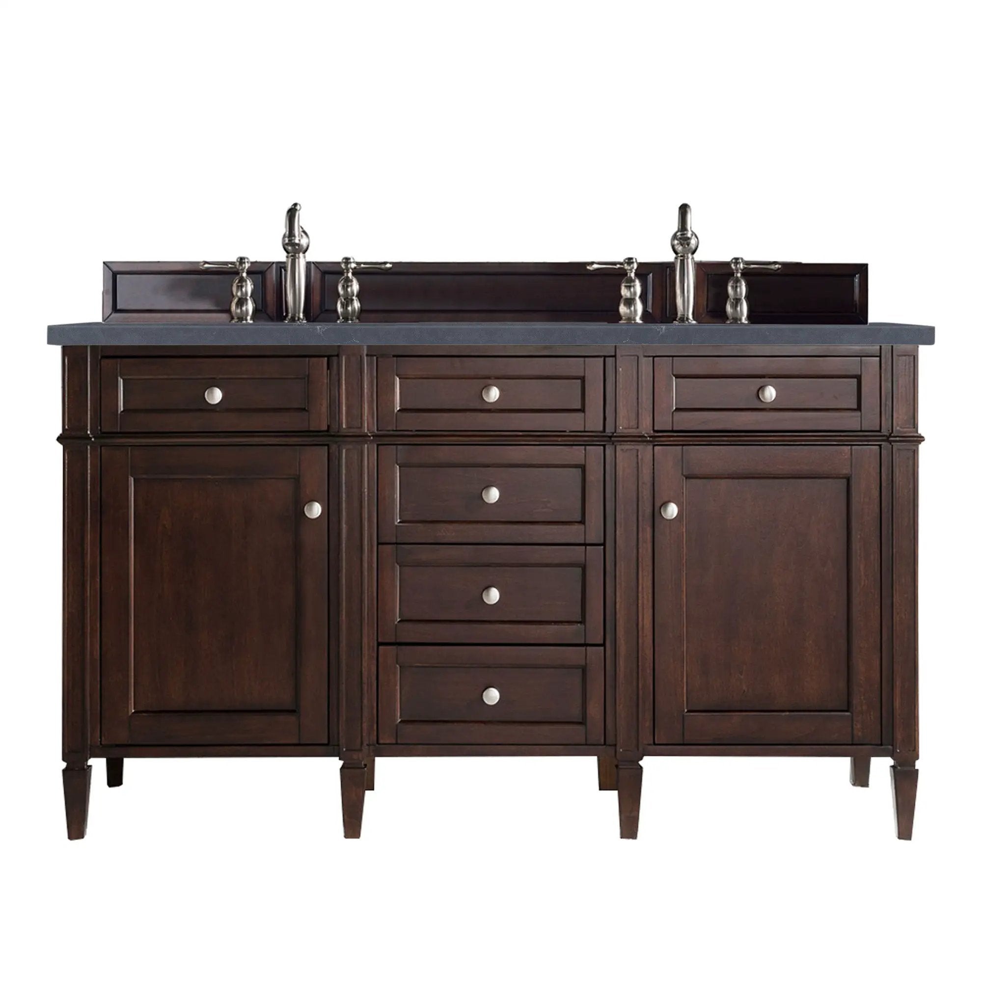 James Martin Brittany 60" Double Vanity Set - Burnished Mahogany by James Martin Vanities