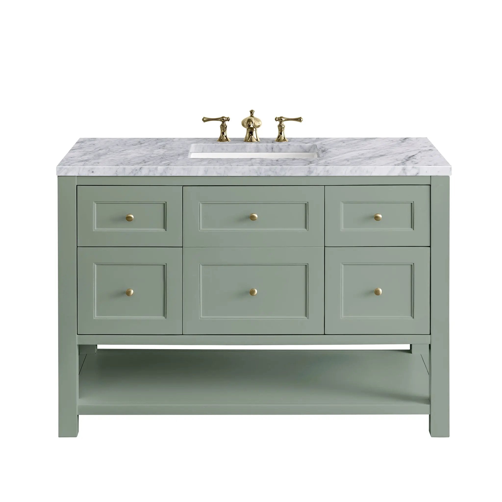 James Martin Breckenridge 48" Single Vanity Set - Smokey Celadon by James Martin Vanities