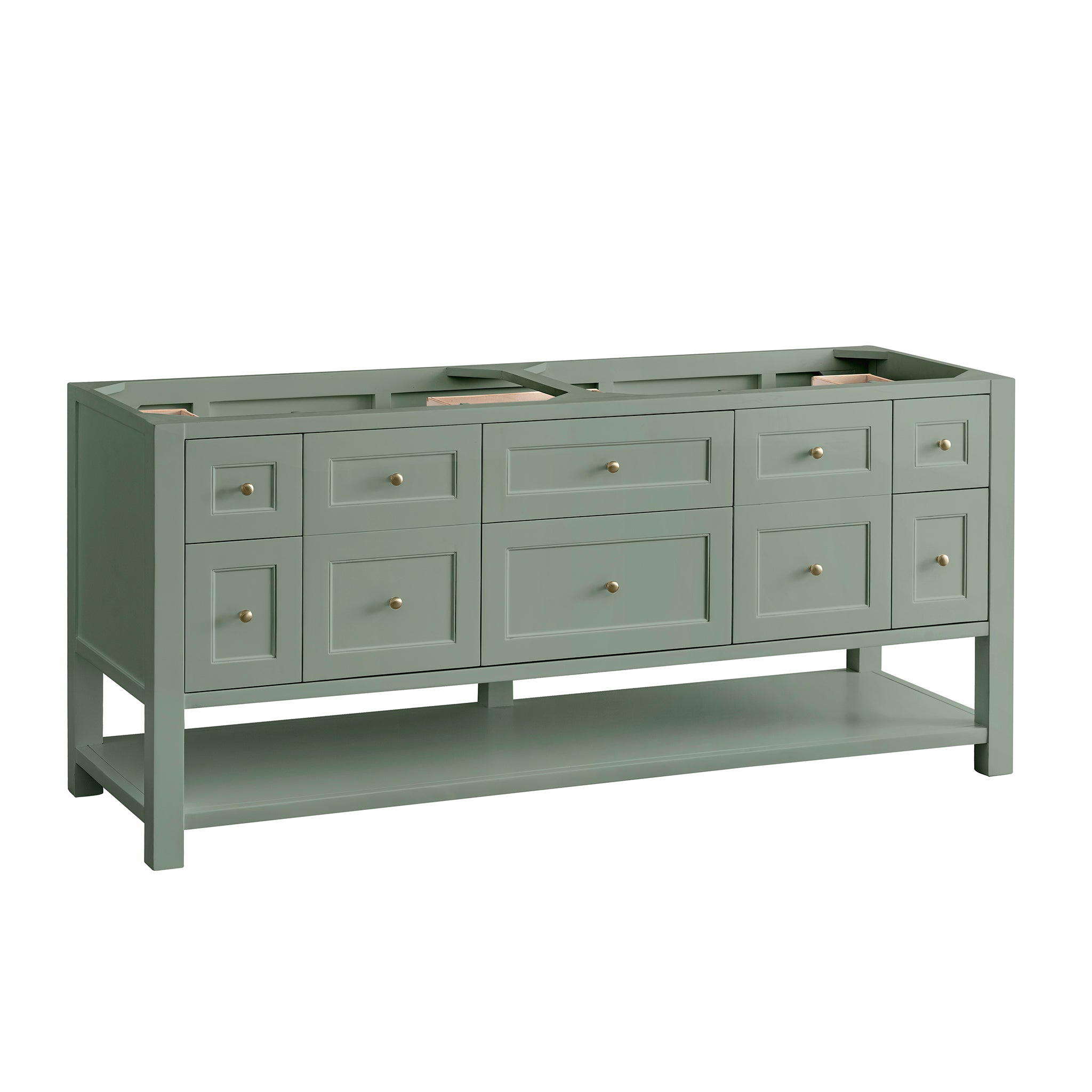 James Martin Vanities Breckenridge 72" Double Vanity - Smokey Celadon