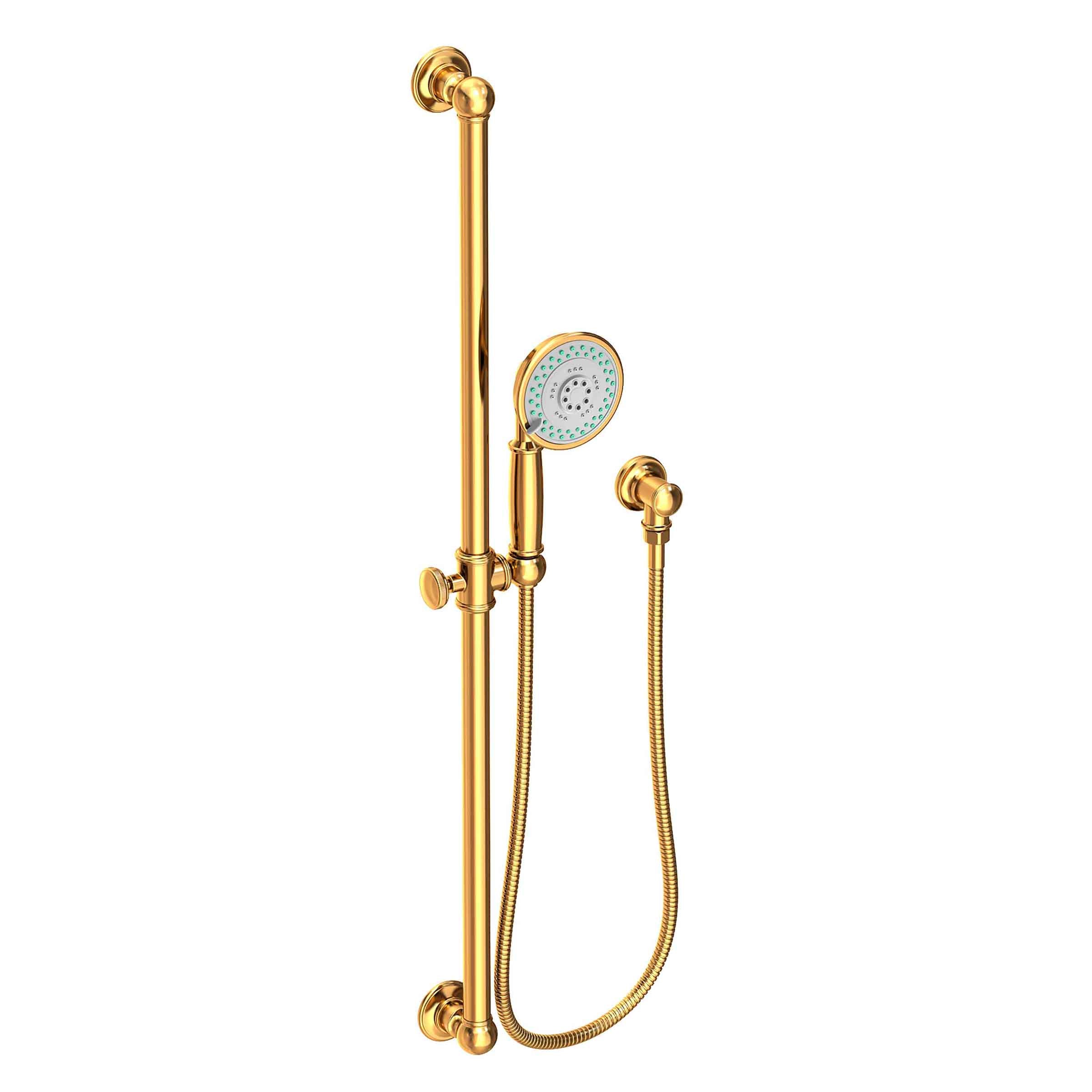 Newport Brass Tub & Shower Slide Bar with Single Function Hand Shower Set