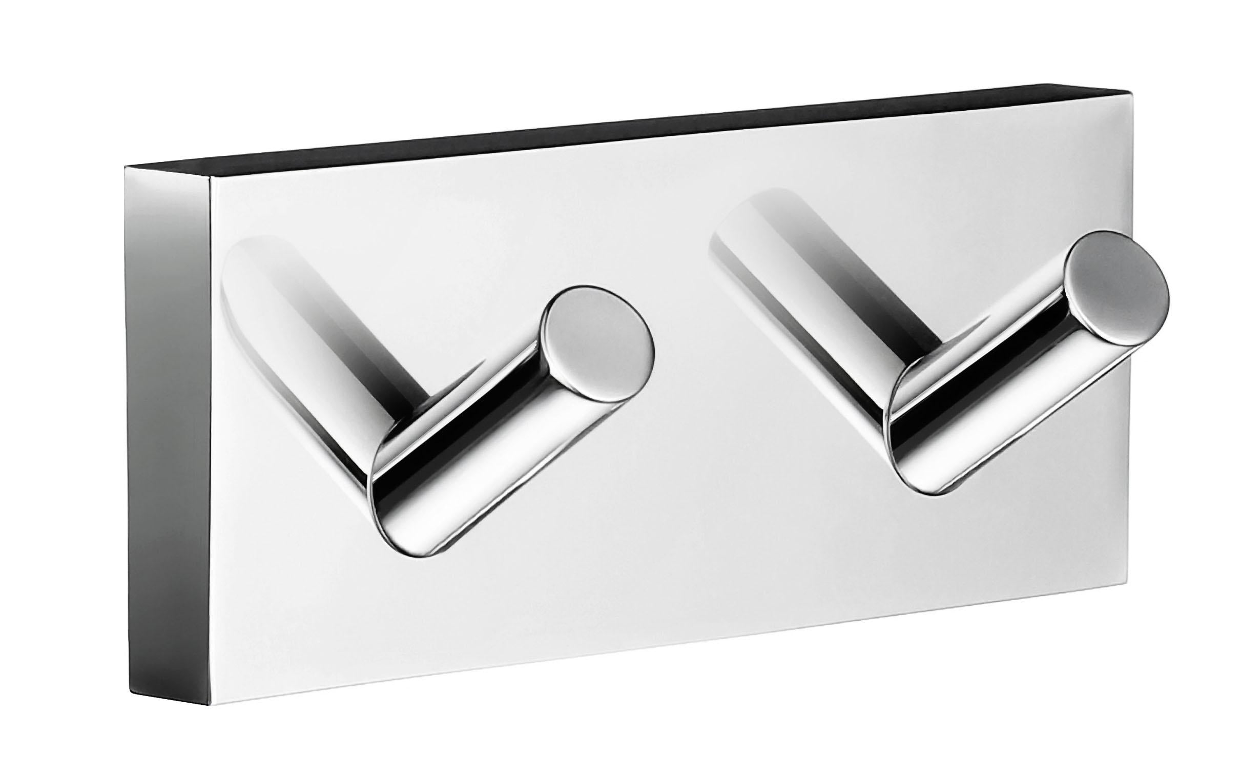 polished chrome towel hook