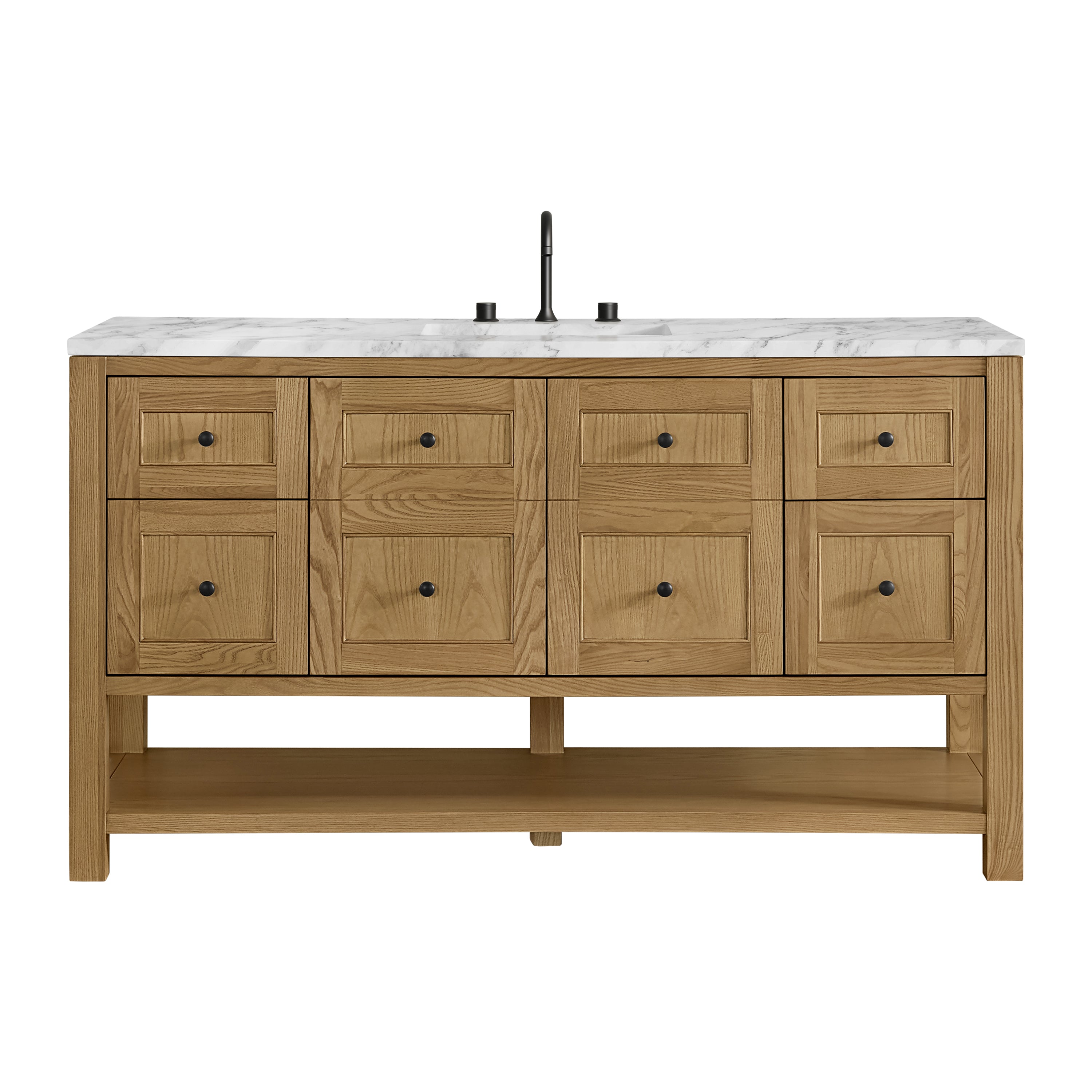 James Martin Vanities Breckenridge 60" Single Vanity - Light Natural Oak