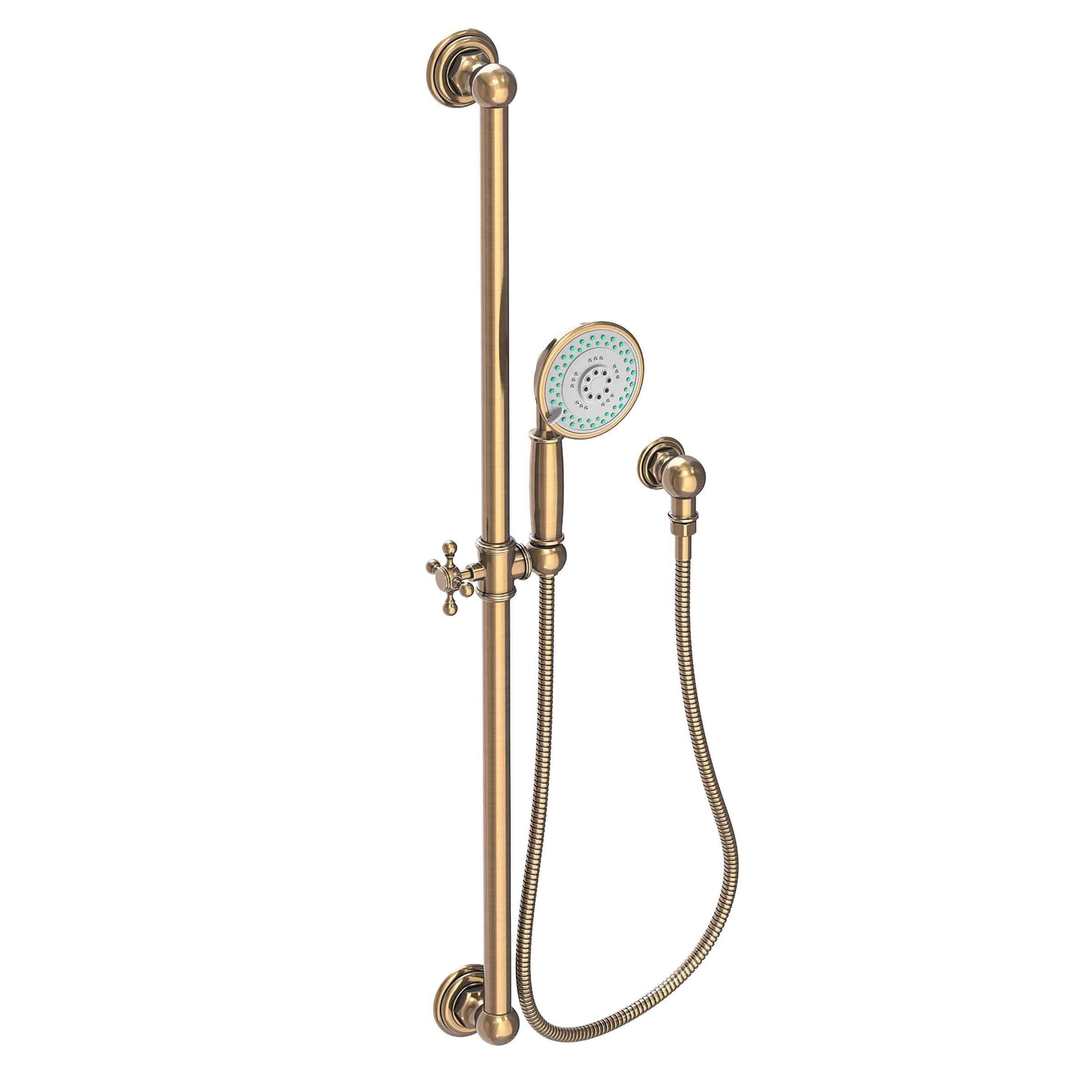 Newport Brass Tub & Shower Slide Bar with Multifunction Hand Shower Set