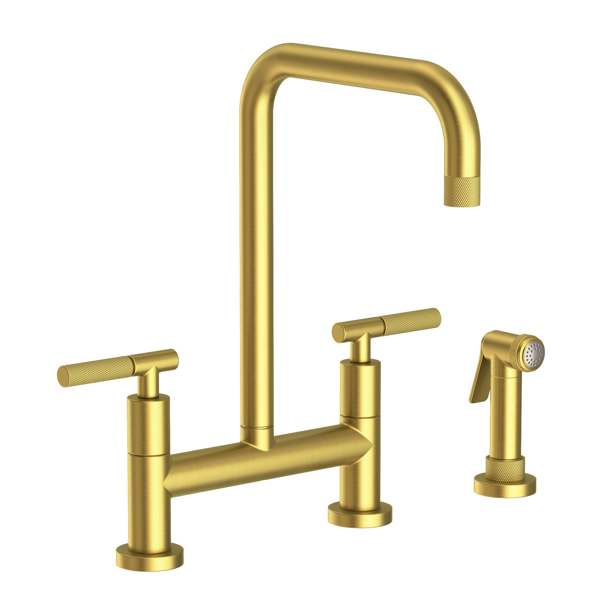 Newport Brass Muncy Kitchen Bridge Faucet with Side Spray by Newport Brass