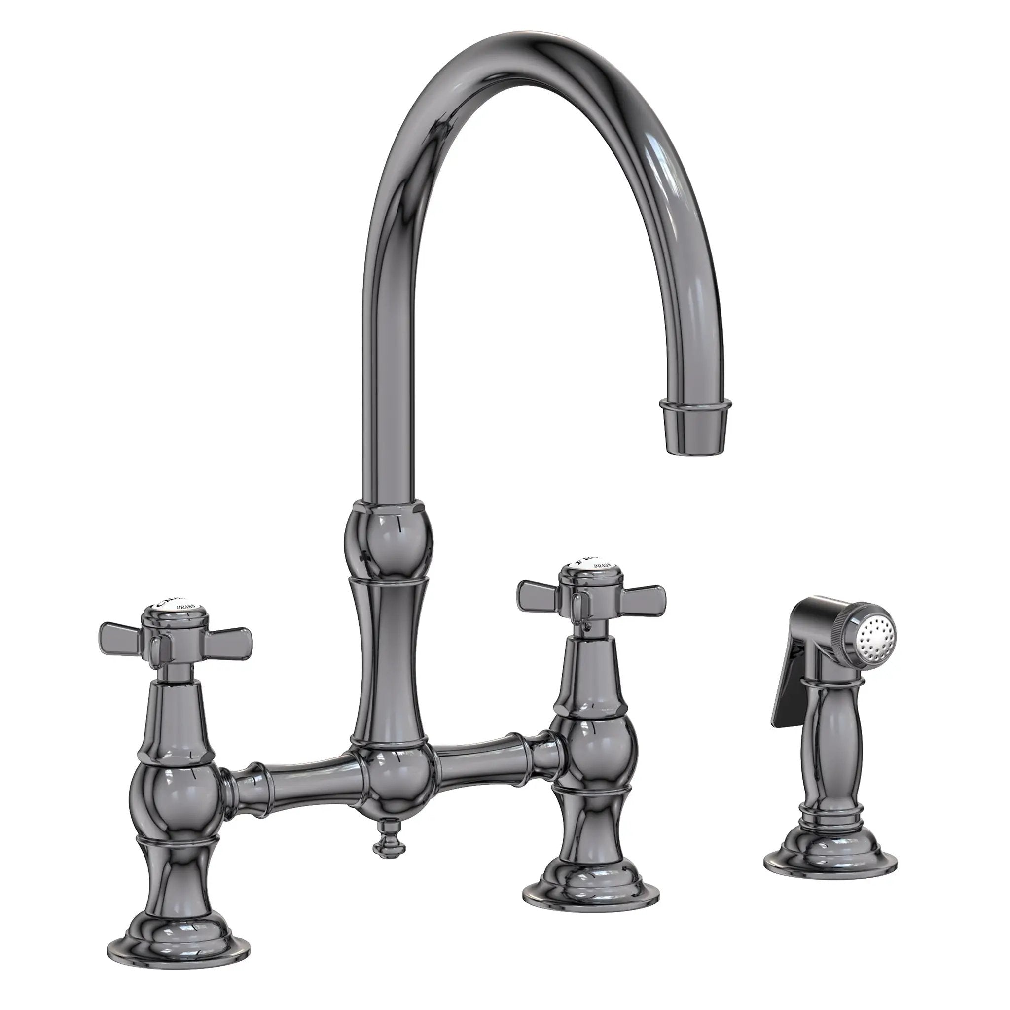 Newport Brass Fairfield Kitchen Bridge Faucet with Side Spray by Newport Brass
