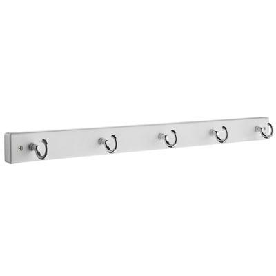 polished chrome coat rack