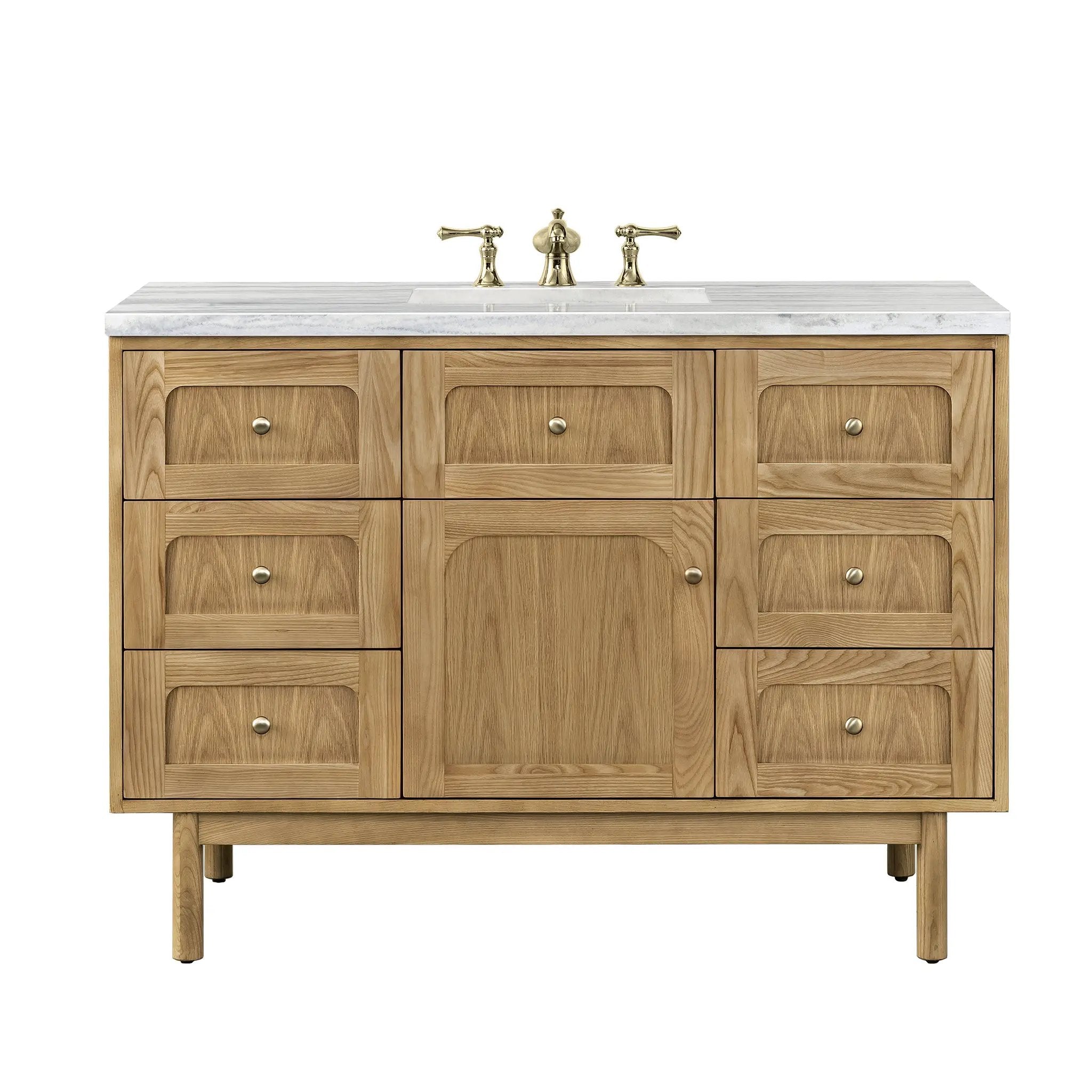 James Martin Laurent 48" Single Vanity Set - Light Natural Oak by James Martin Vanities