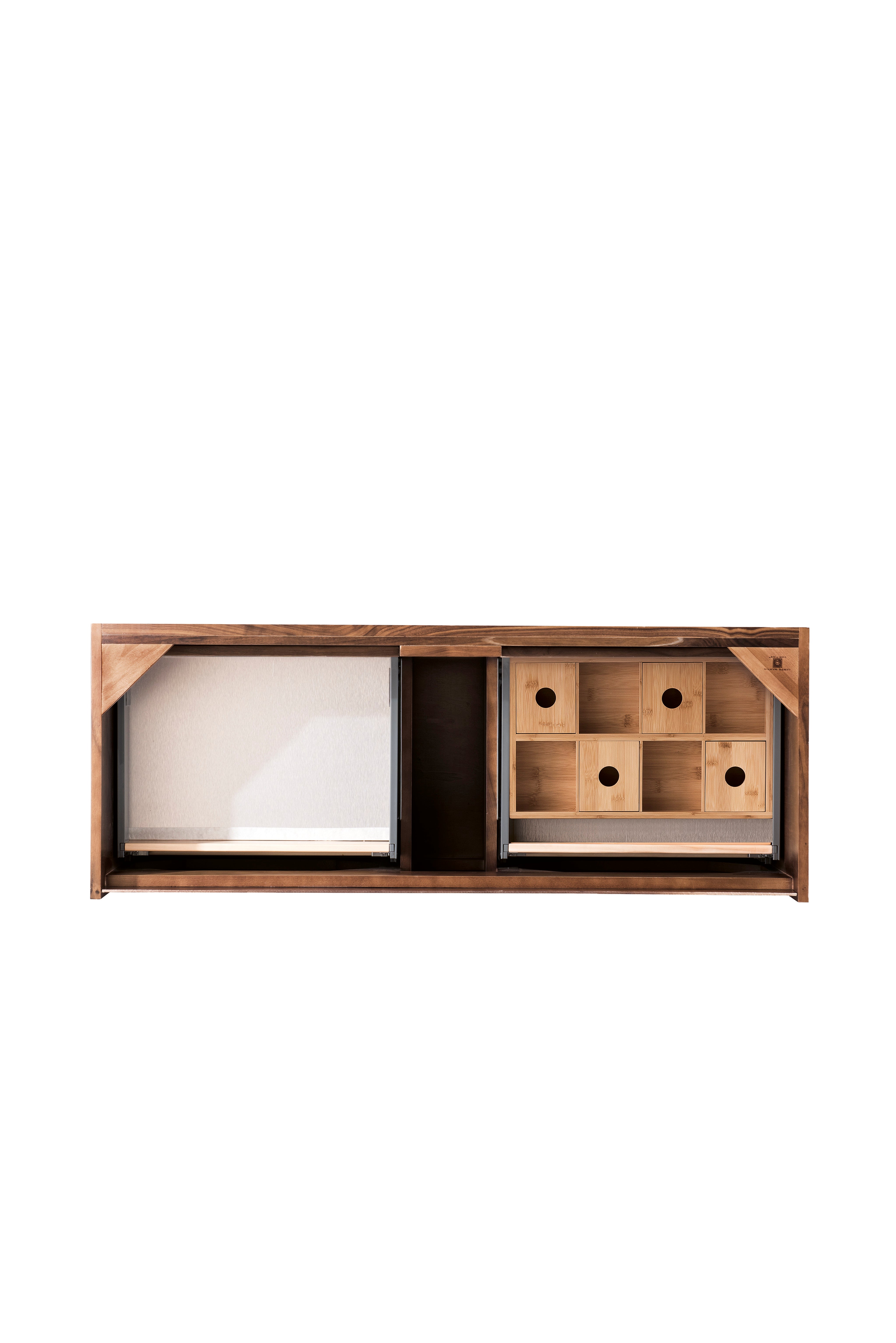 mid-century walnut Vanity